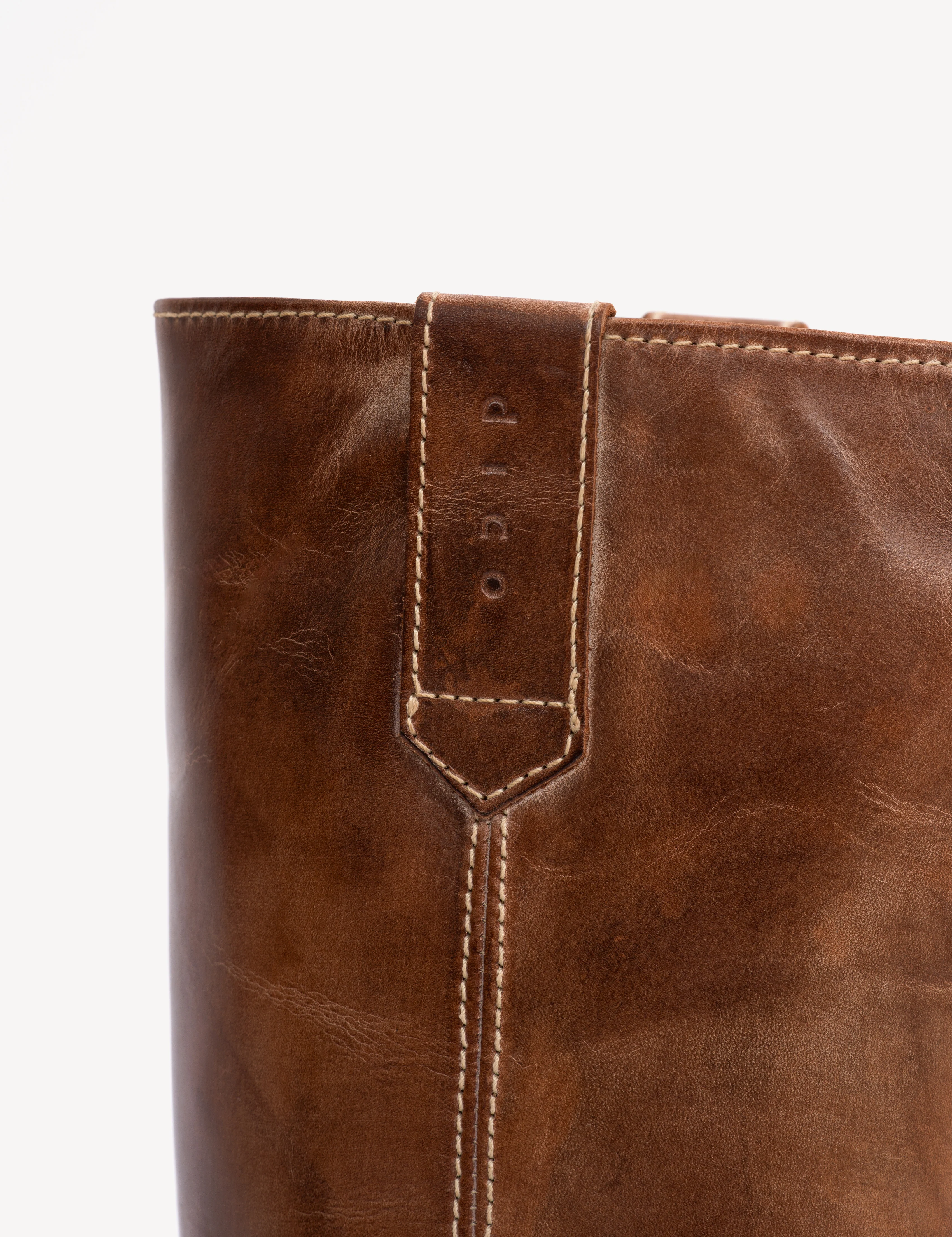 Ann Gaucho Boot In Cognac Escovado Leather - Image 7