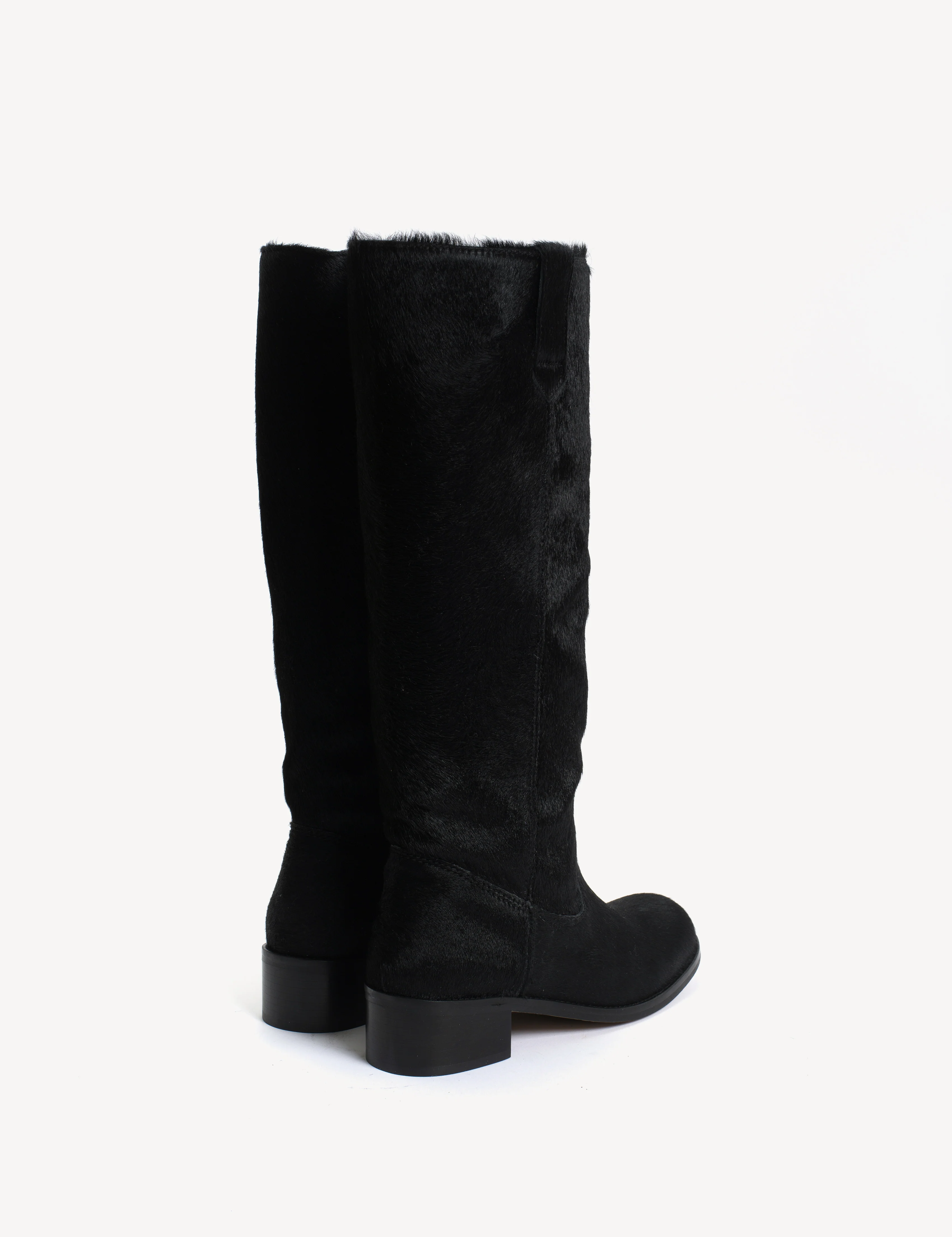 Ann Gaucho Boot In Black Cow Fur - Image 3