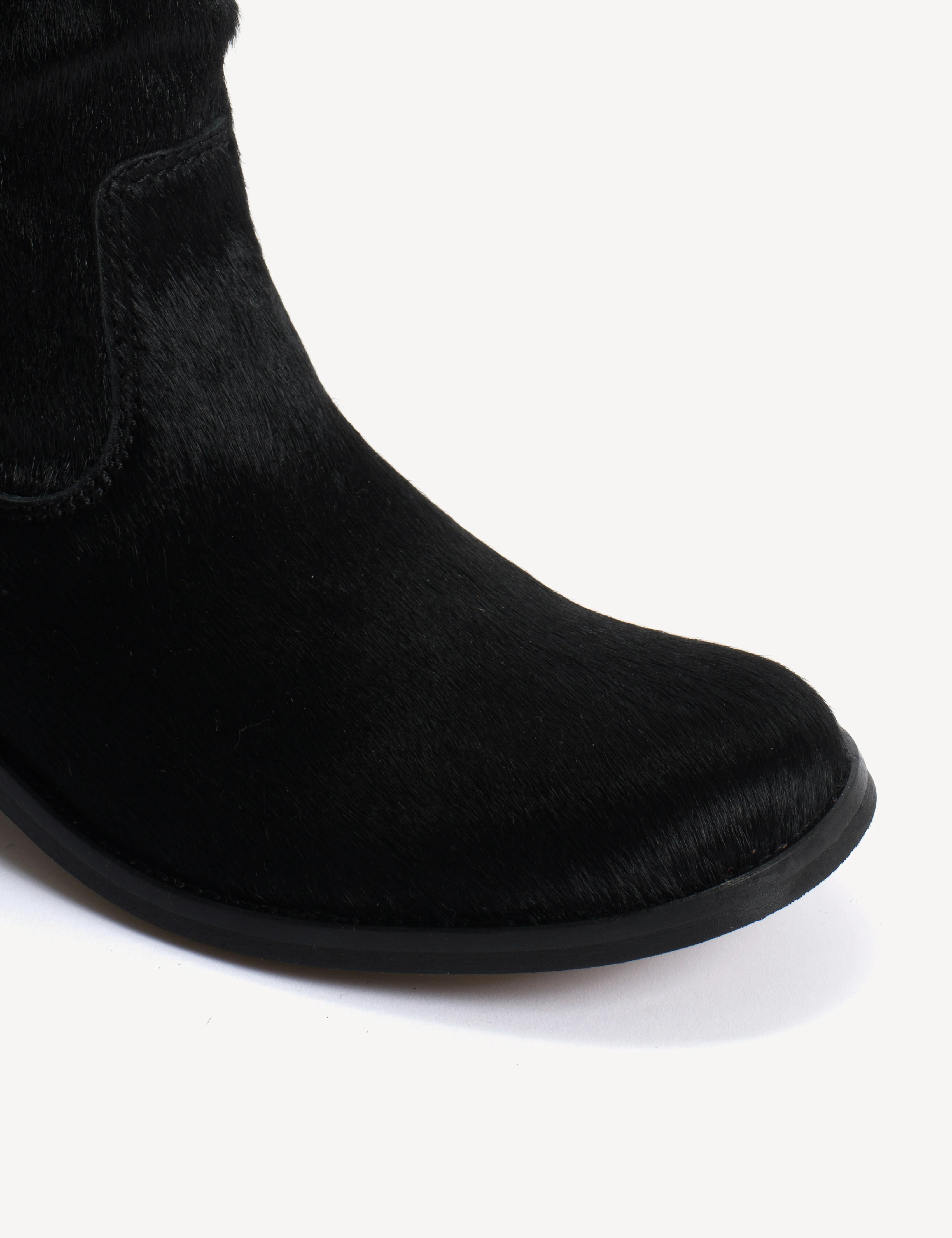 Ann Gaucho Boot In Black Cow Fur - Image 6
