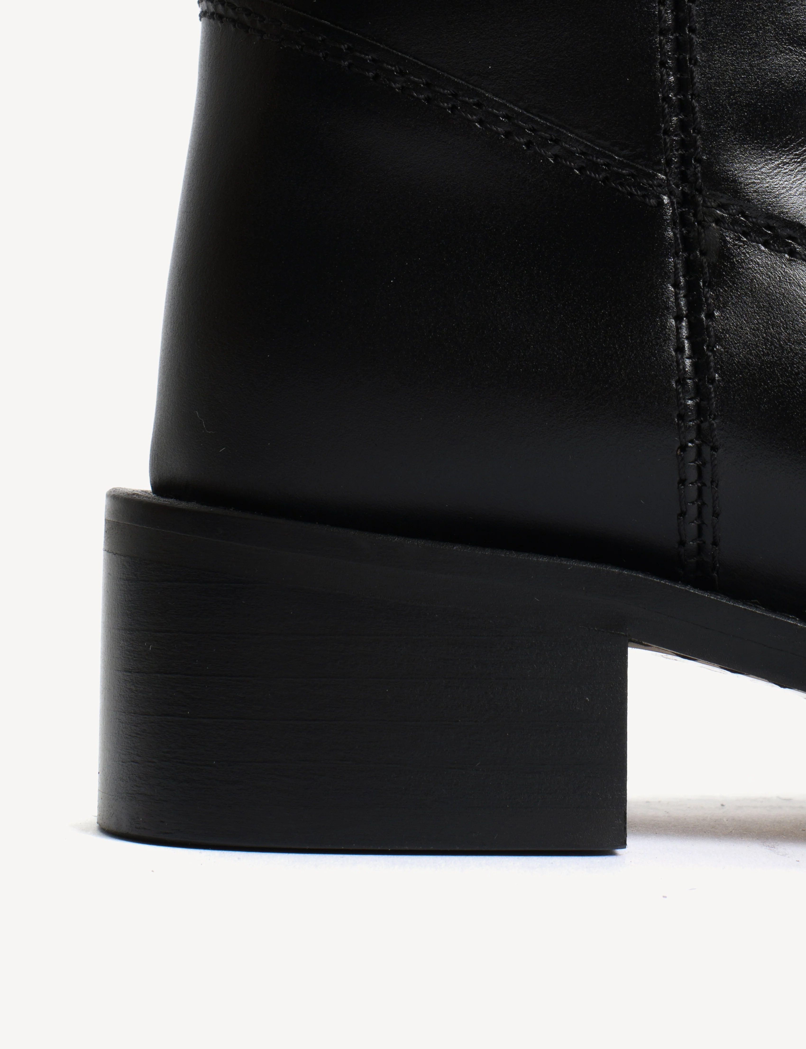 Ann Gaucho Boot In Black Texas Leather - Image 7