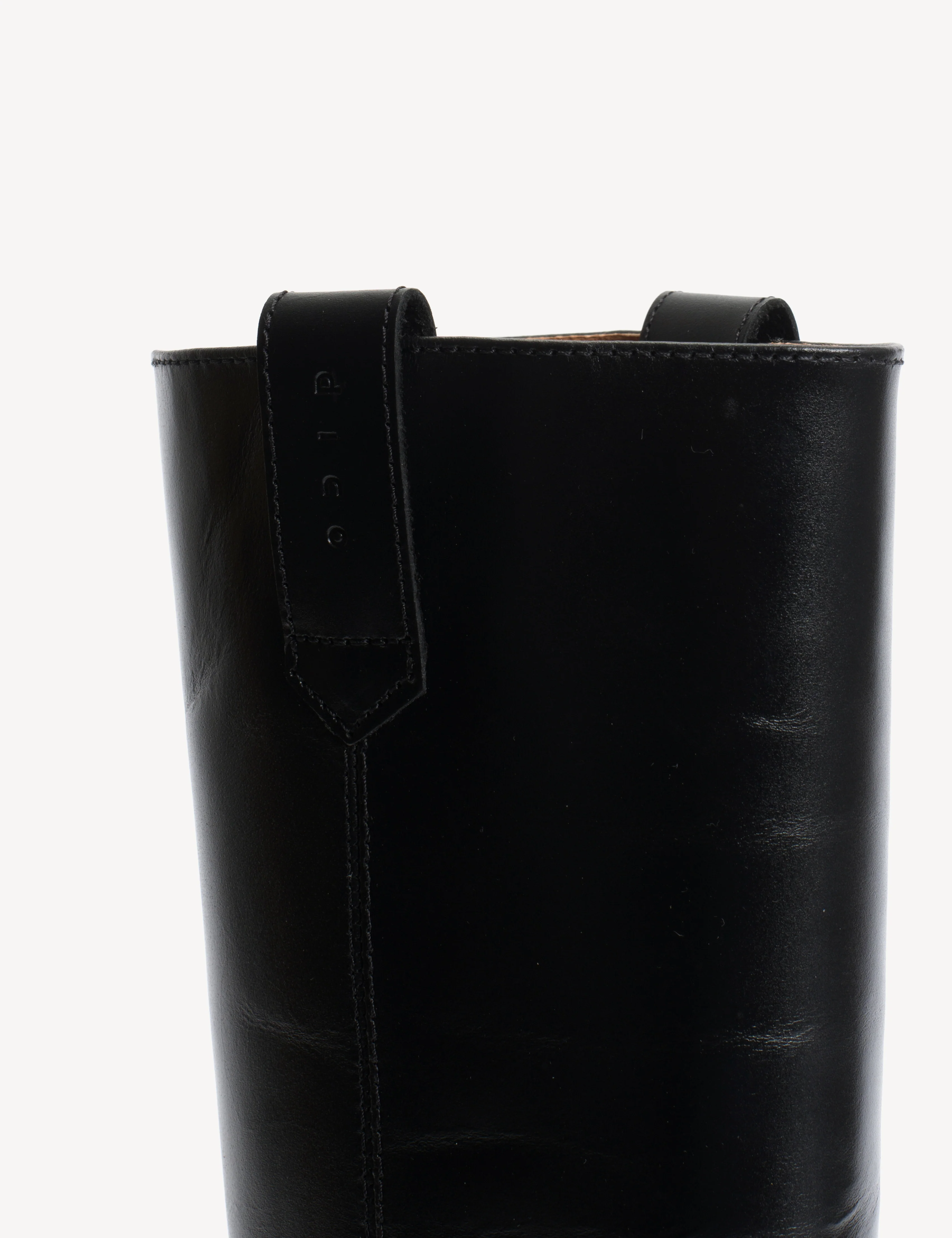 Ann Gaucho Boot In Black Texas Leather - Image 8