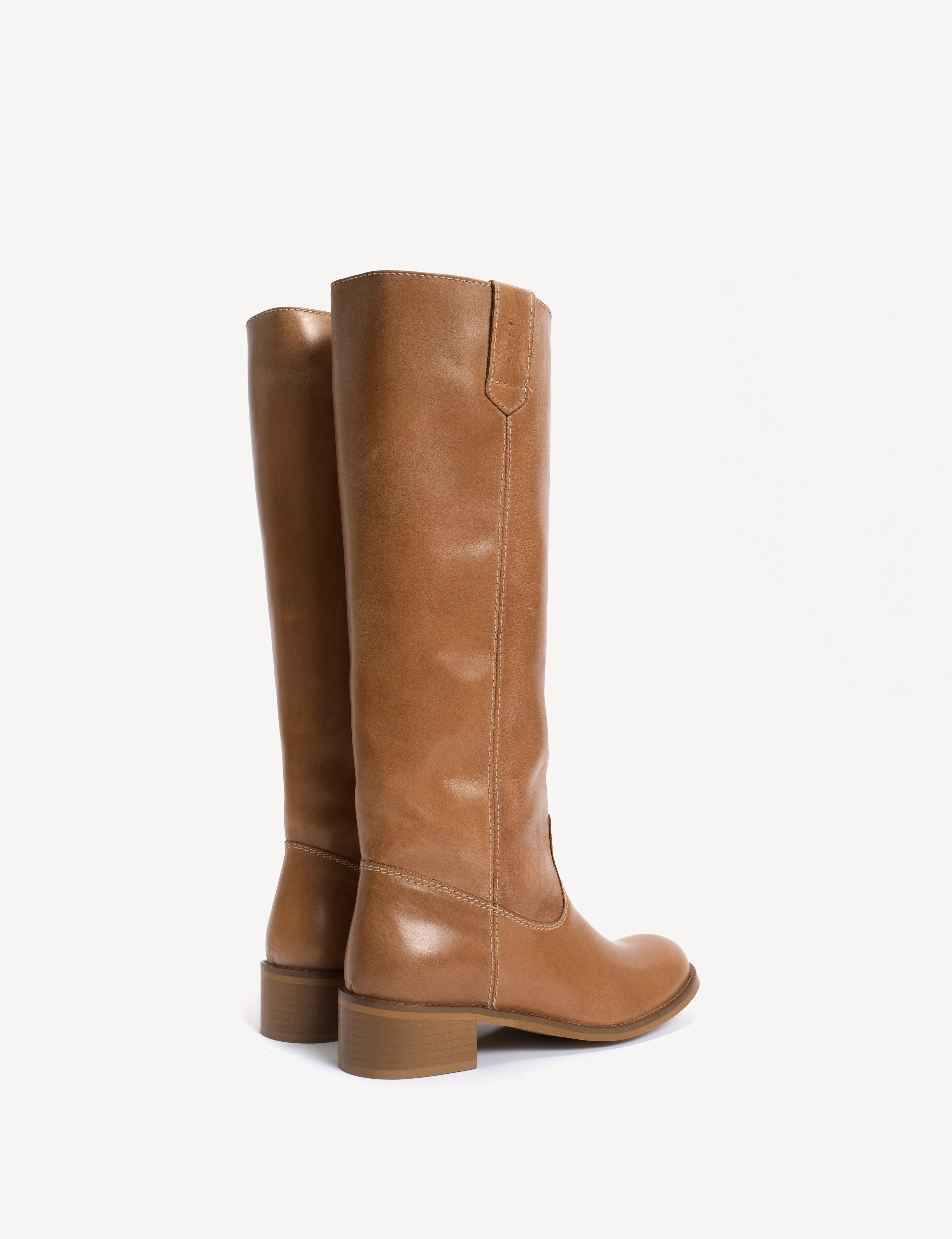 Ann Gaucho Boot In Dark Tan Escovado Leather - Image 4