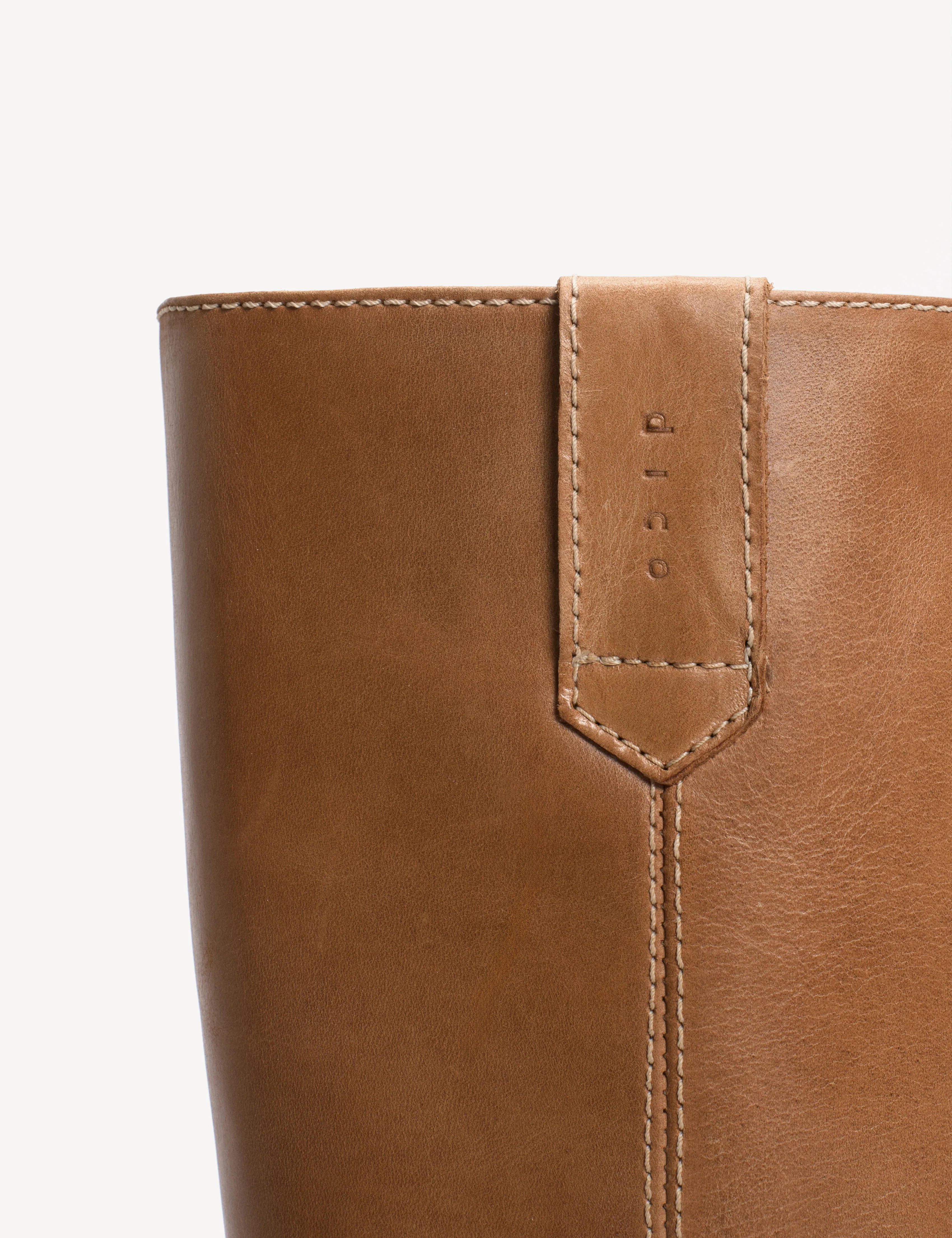Ann Gaucho Boot In Dark Tan Escovado Leather - Image 7