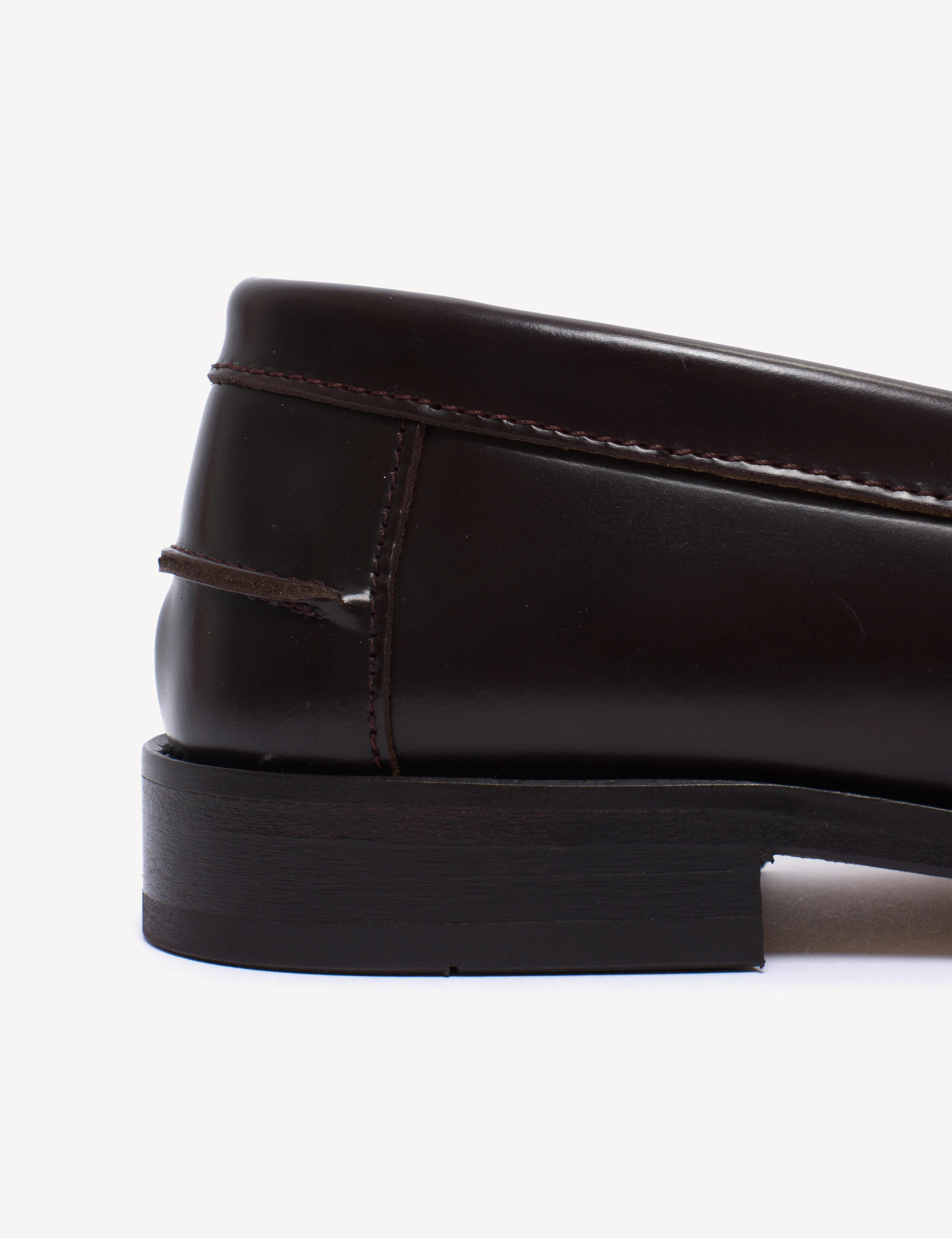 Moccasin Penny Loafer In Bordeaux Polido Leather - Image 7
