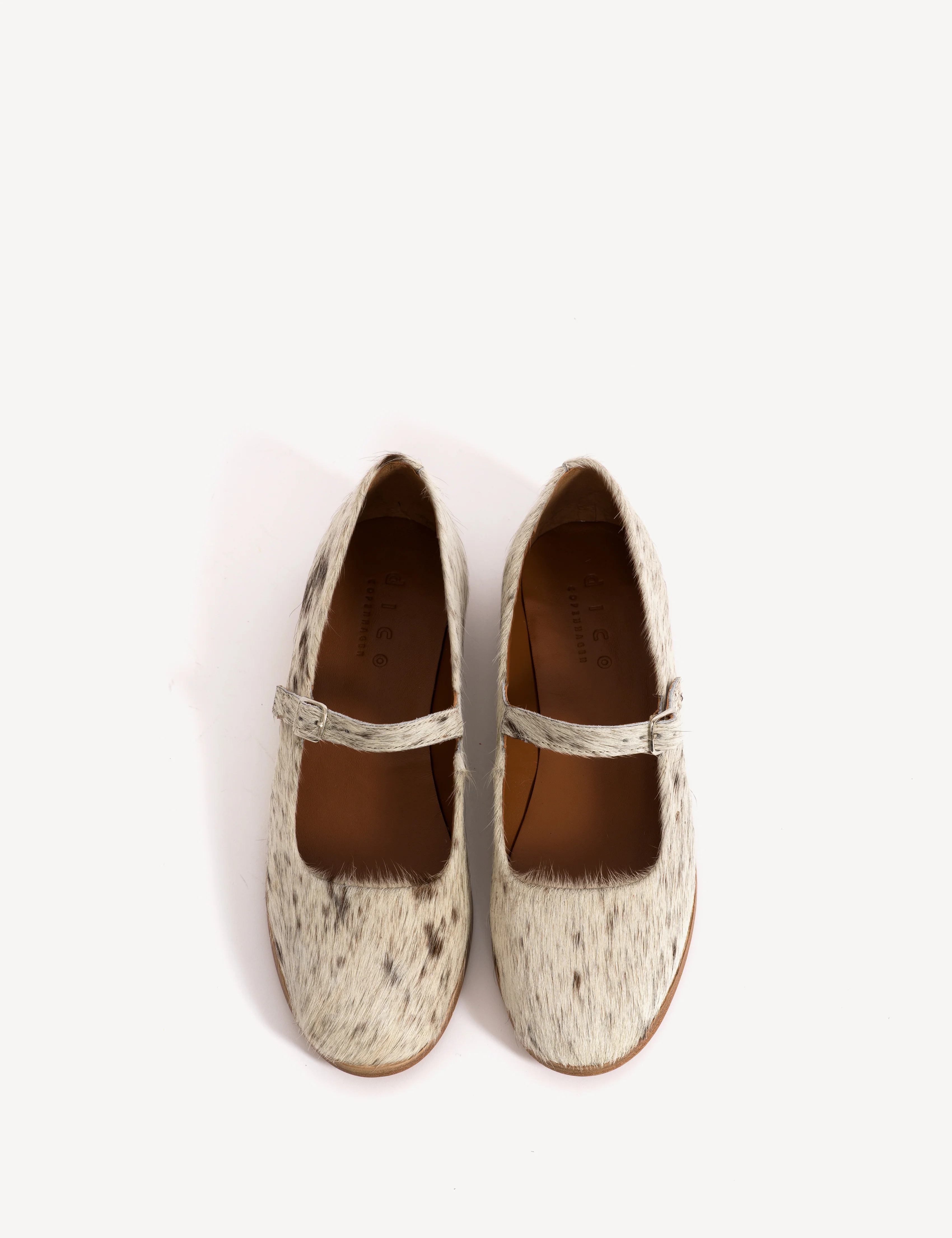 Ines Flats In Brown Shades Cow Fur - Image 5