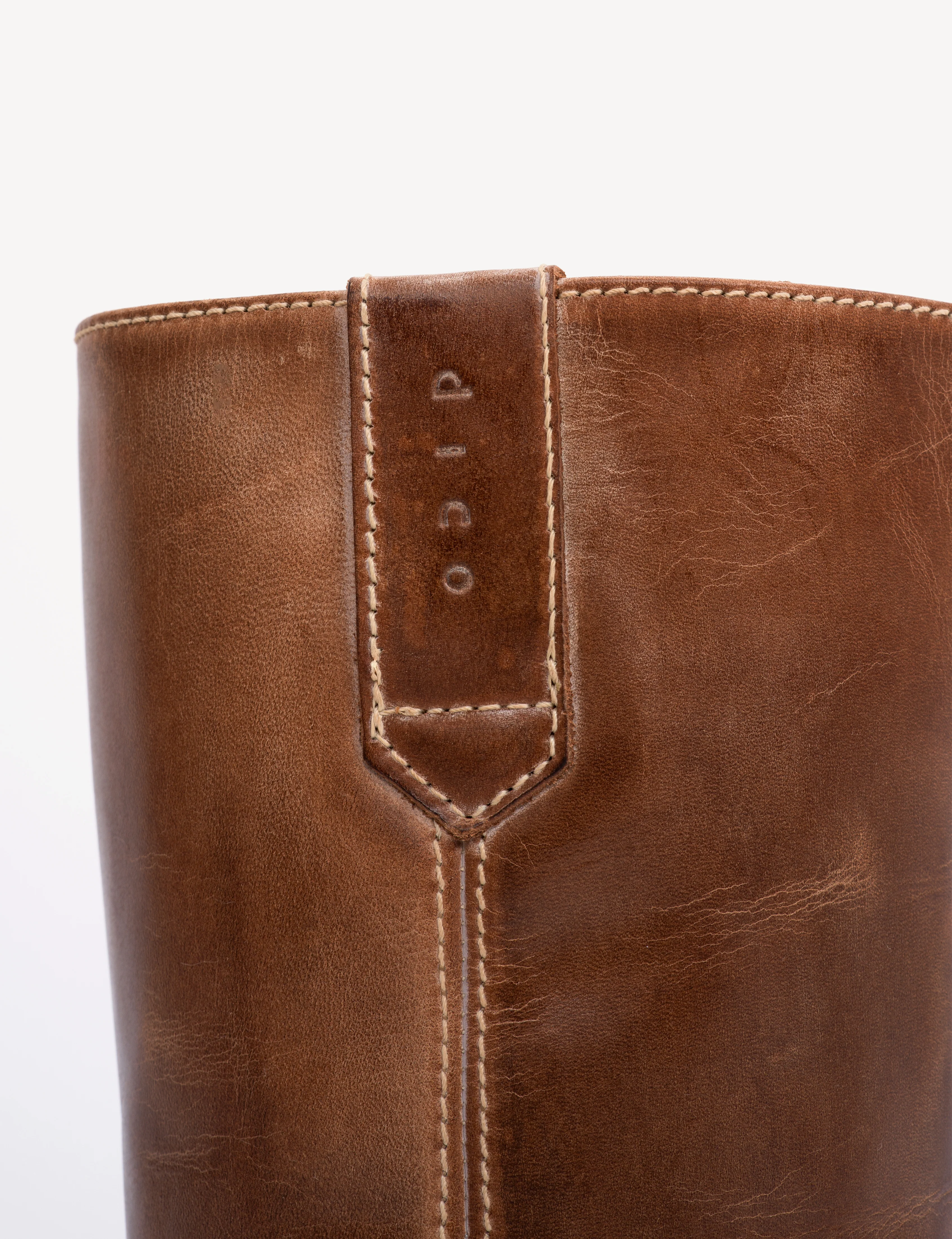 Julia Gaucho Boot In Cognac Escovado Leather - Image 8