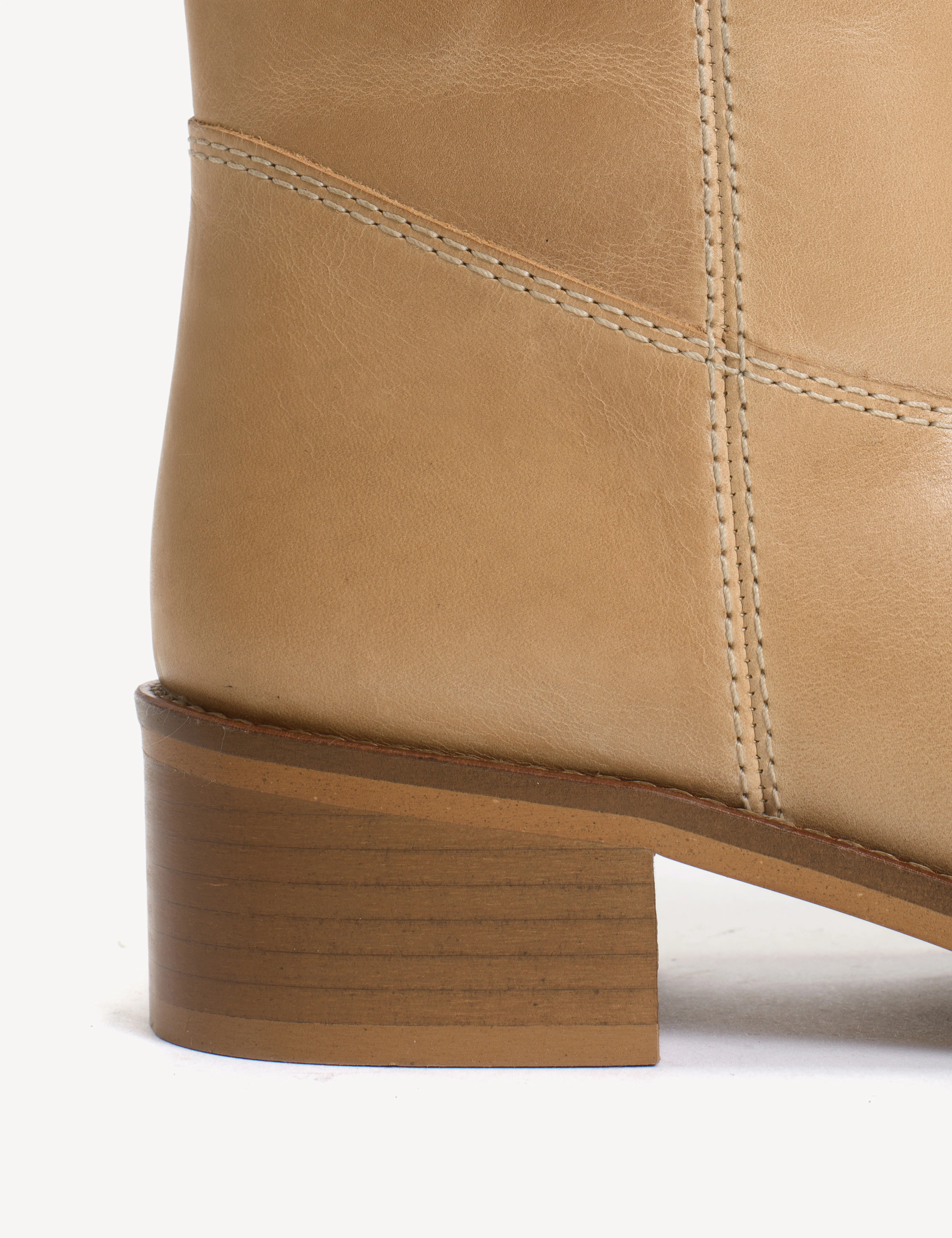 Julia Gaucho Boot In Light Tan Escovado Leather - Image 6