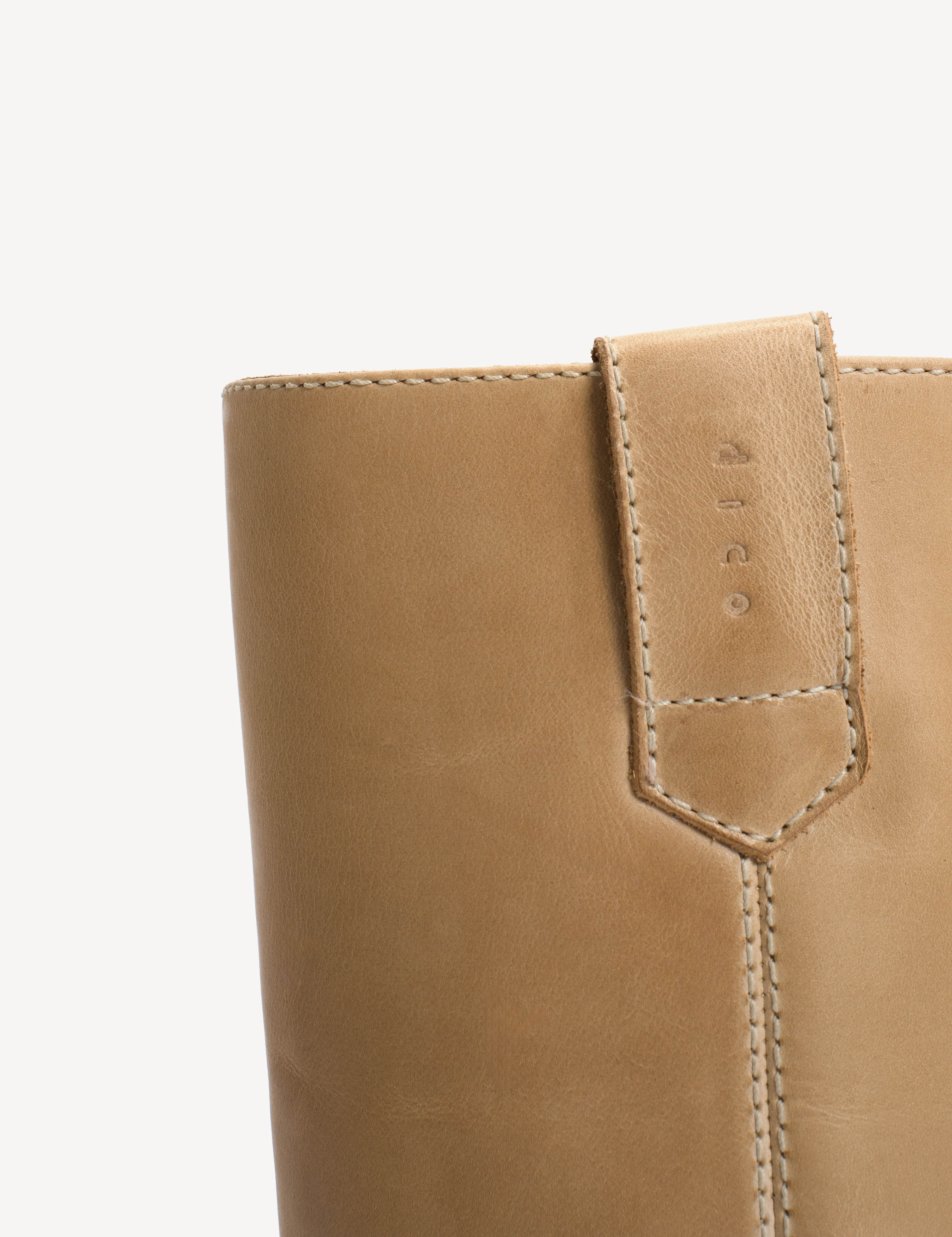 Julia Gaucho Boot In Light Tan Escovado Leather - Image 8