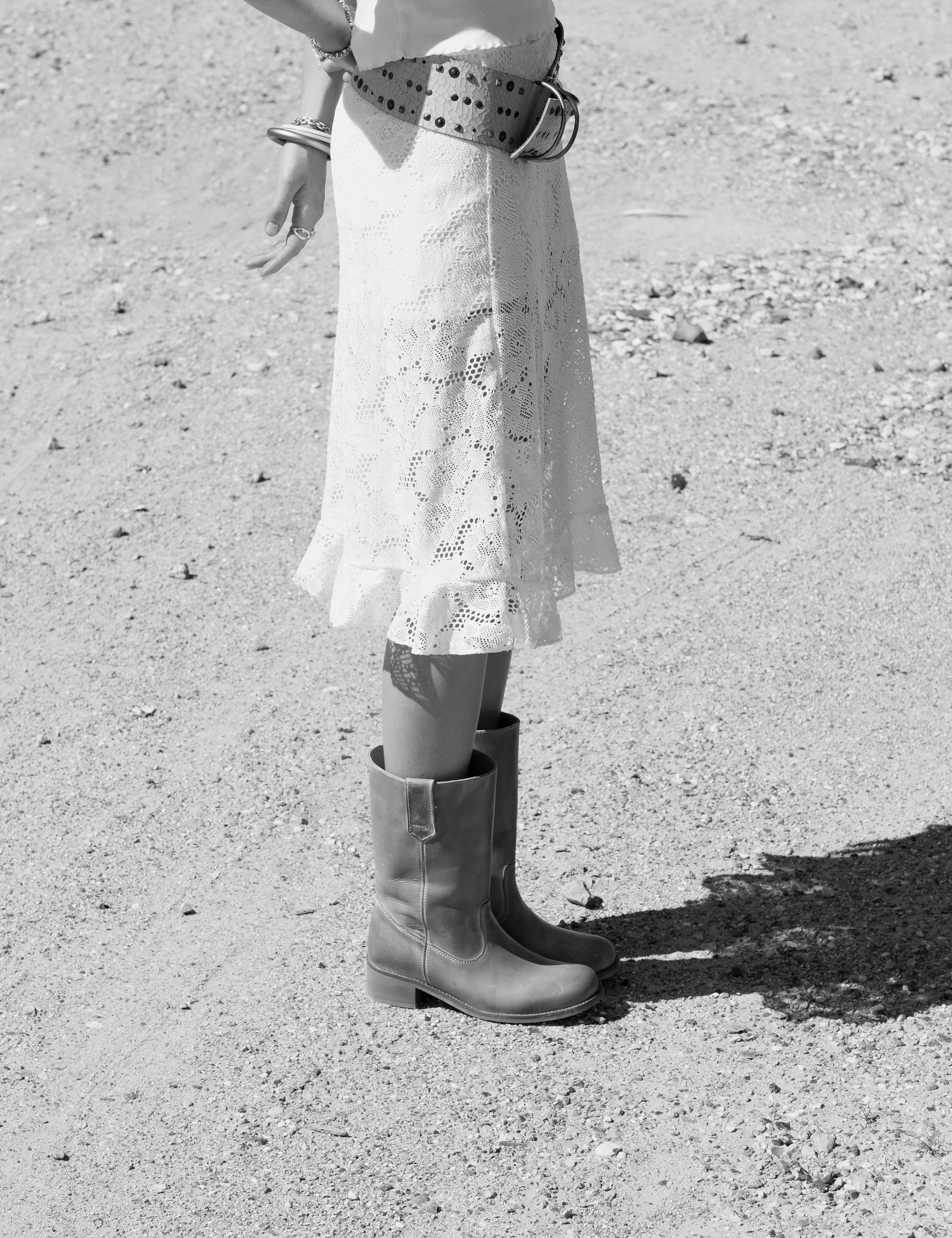 Julia Gaucho Boot In Black Texas Leather - Image 3