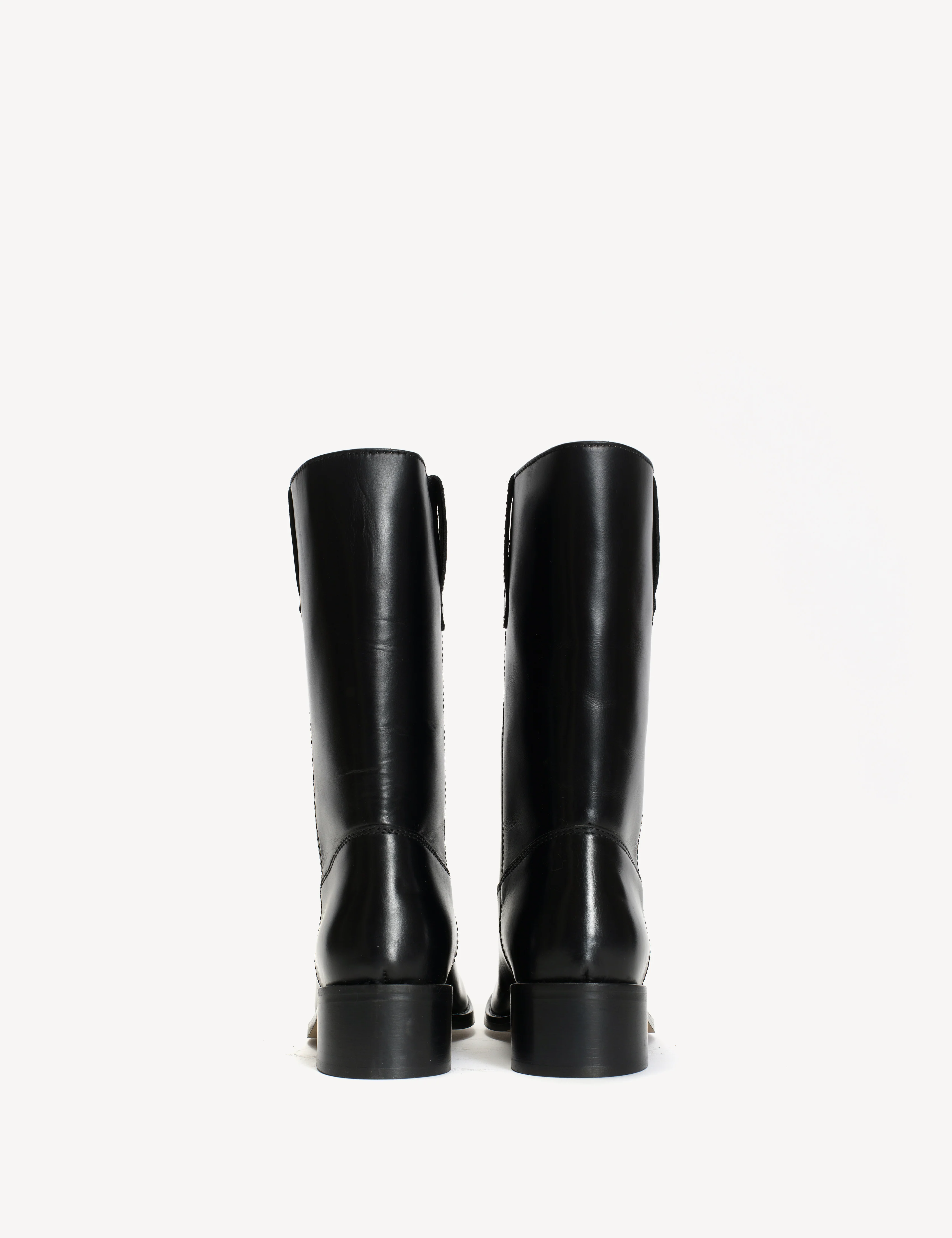 Julia Gaucho Boot In Black Texas Leather - Image 6