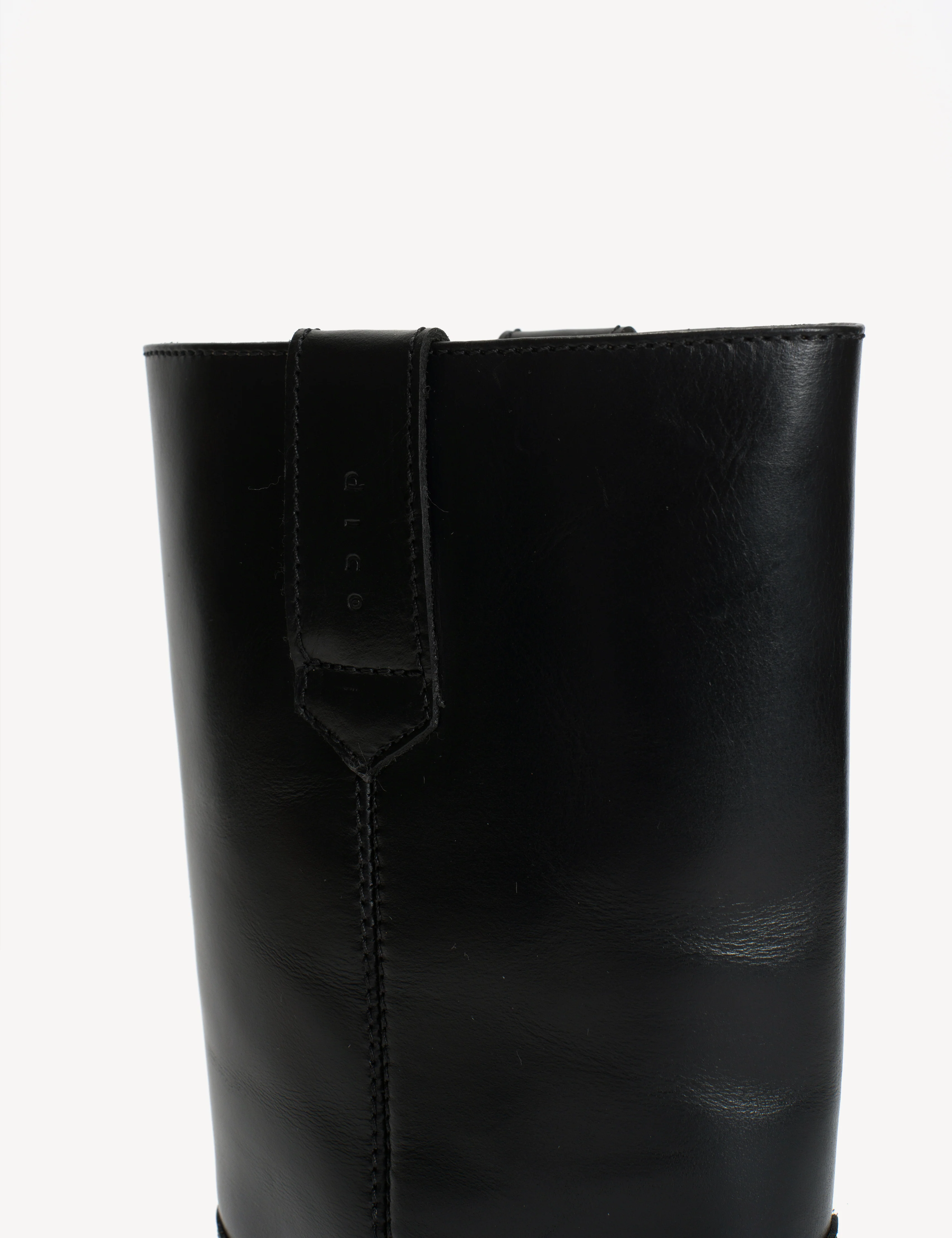 Julia Gaucho Boot In Black Texas Leather - Image 8