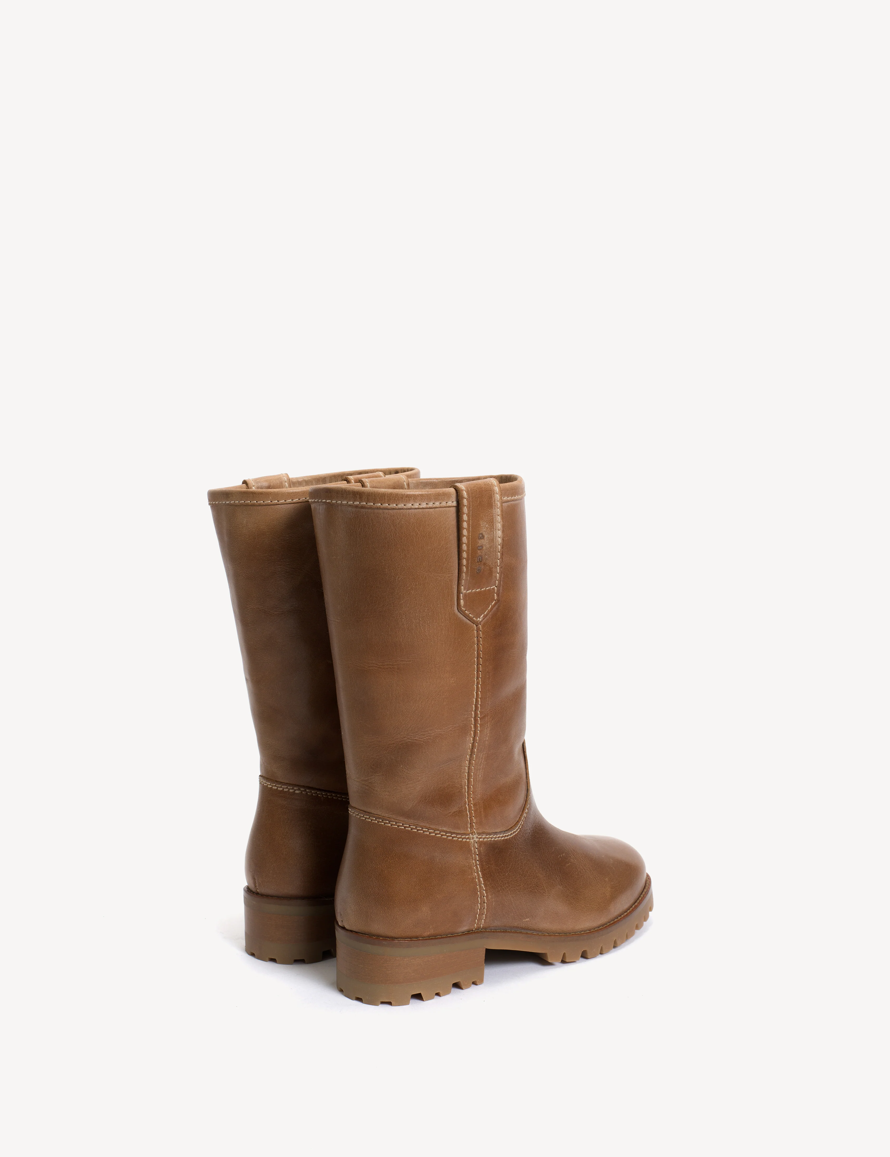 Kimmi Boot In Dark Tan Escovado Leather - Image 4