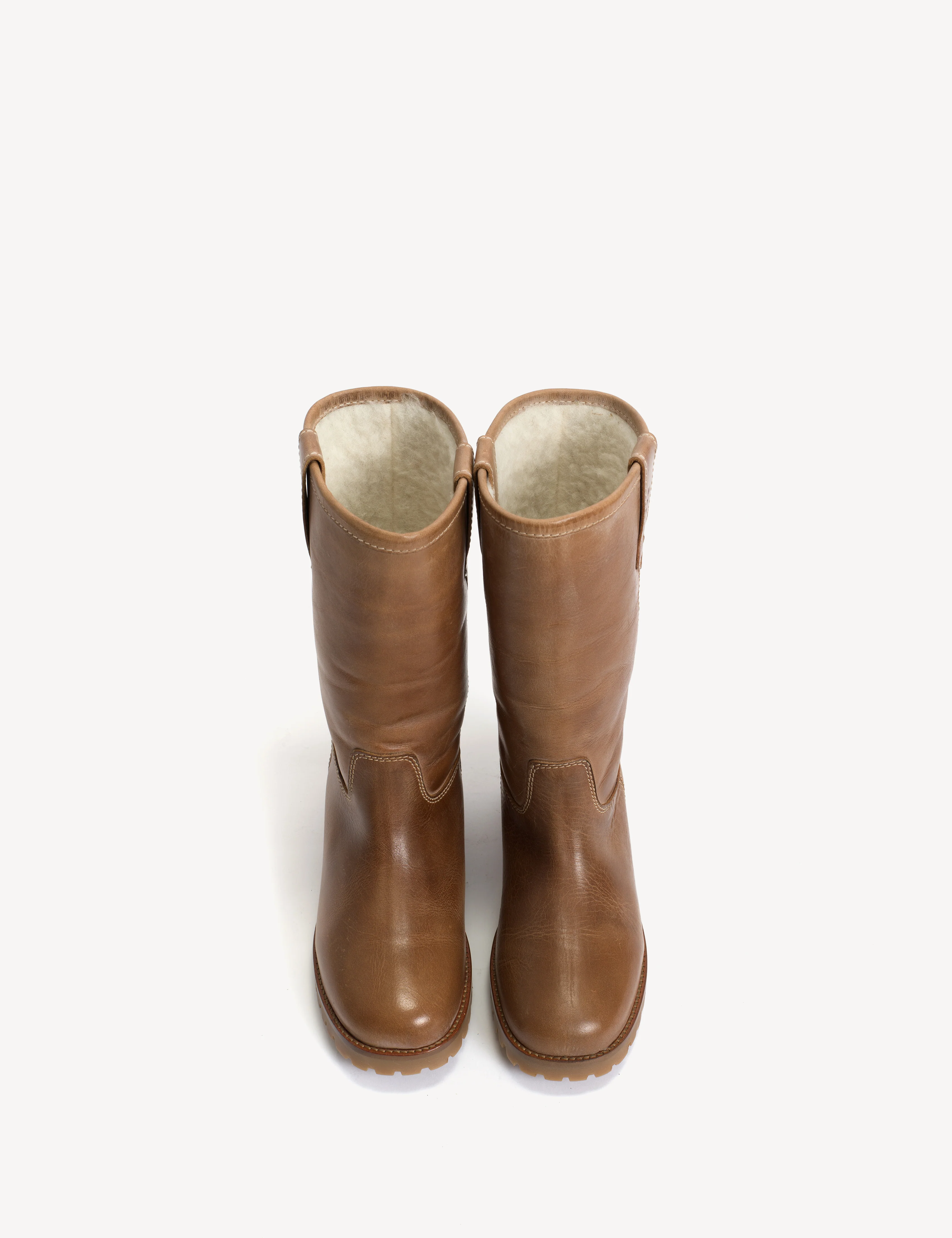 Kimmi Boot In Dark Tan Escovado Leather - Image 5