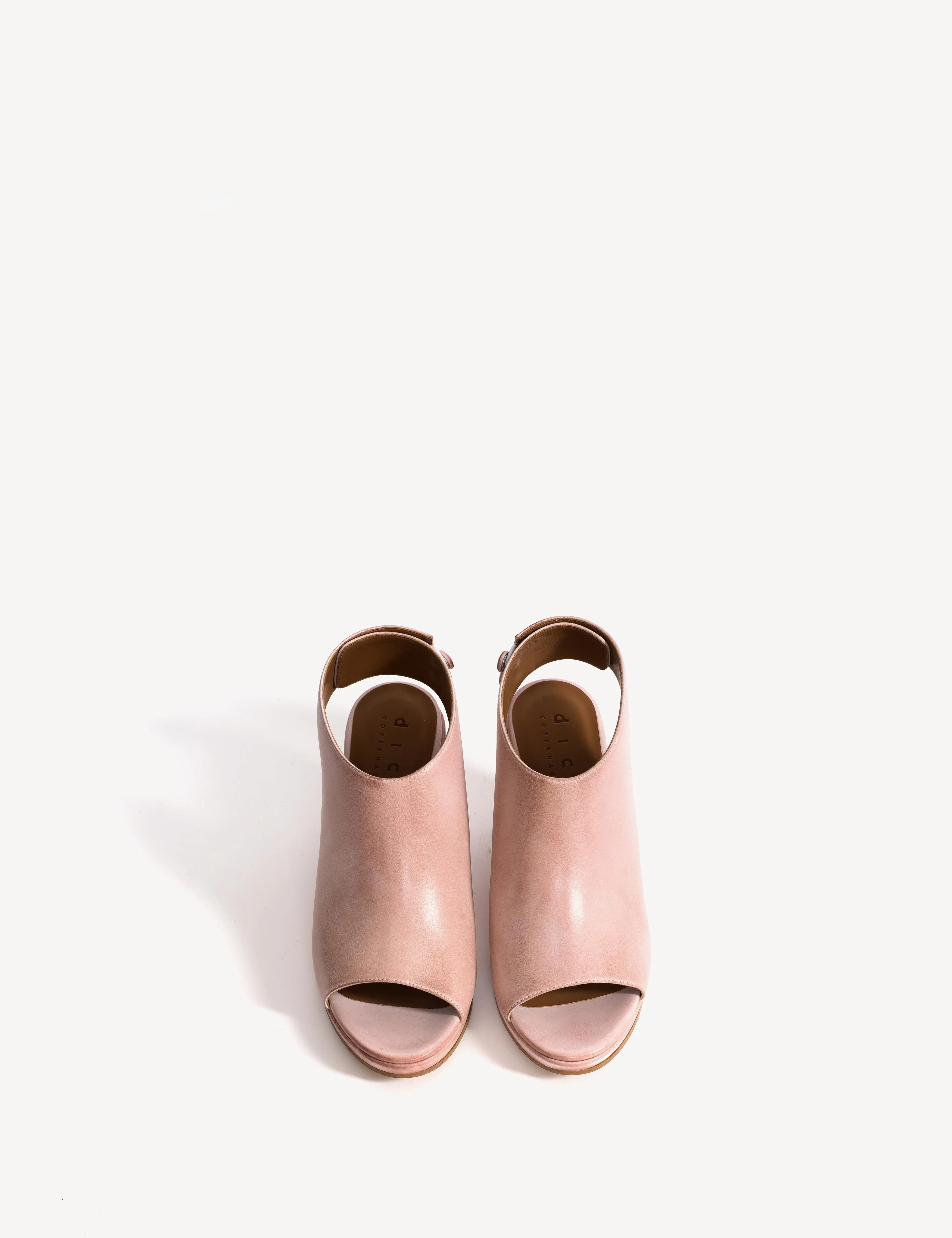 Liv Wedge Sandal In Pink Escovado Leather - Image 5