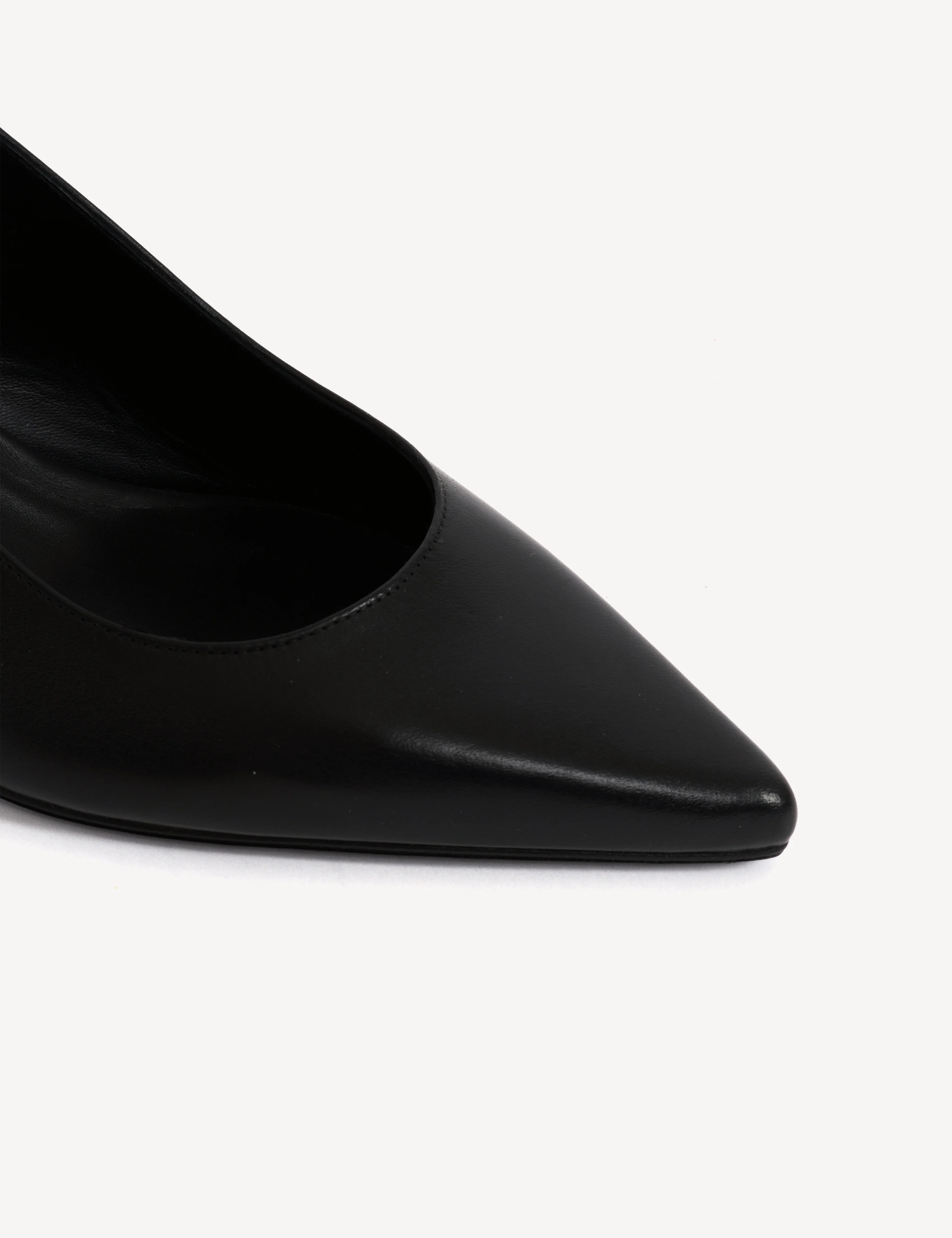 Liz Slingback Pump In Black Calfskin - Image 6