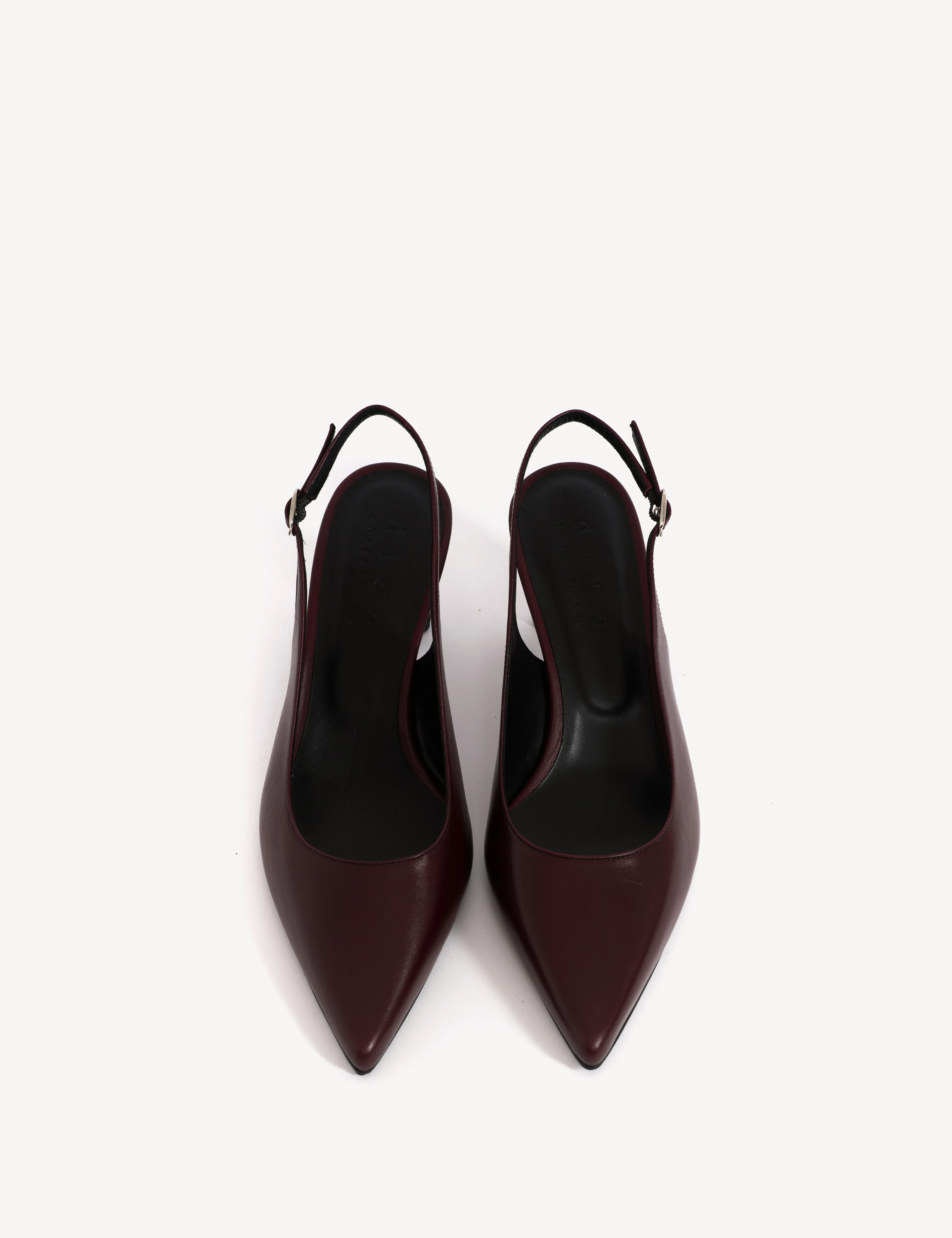 Liz Slingback Pump In Bordeaux Calfskin - Image 5