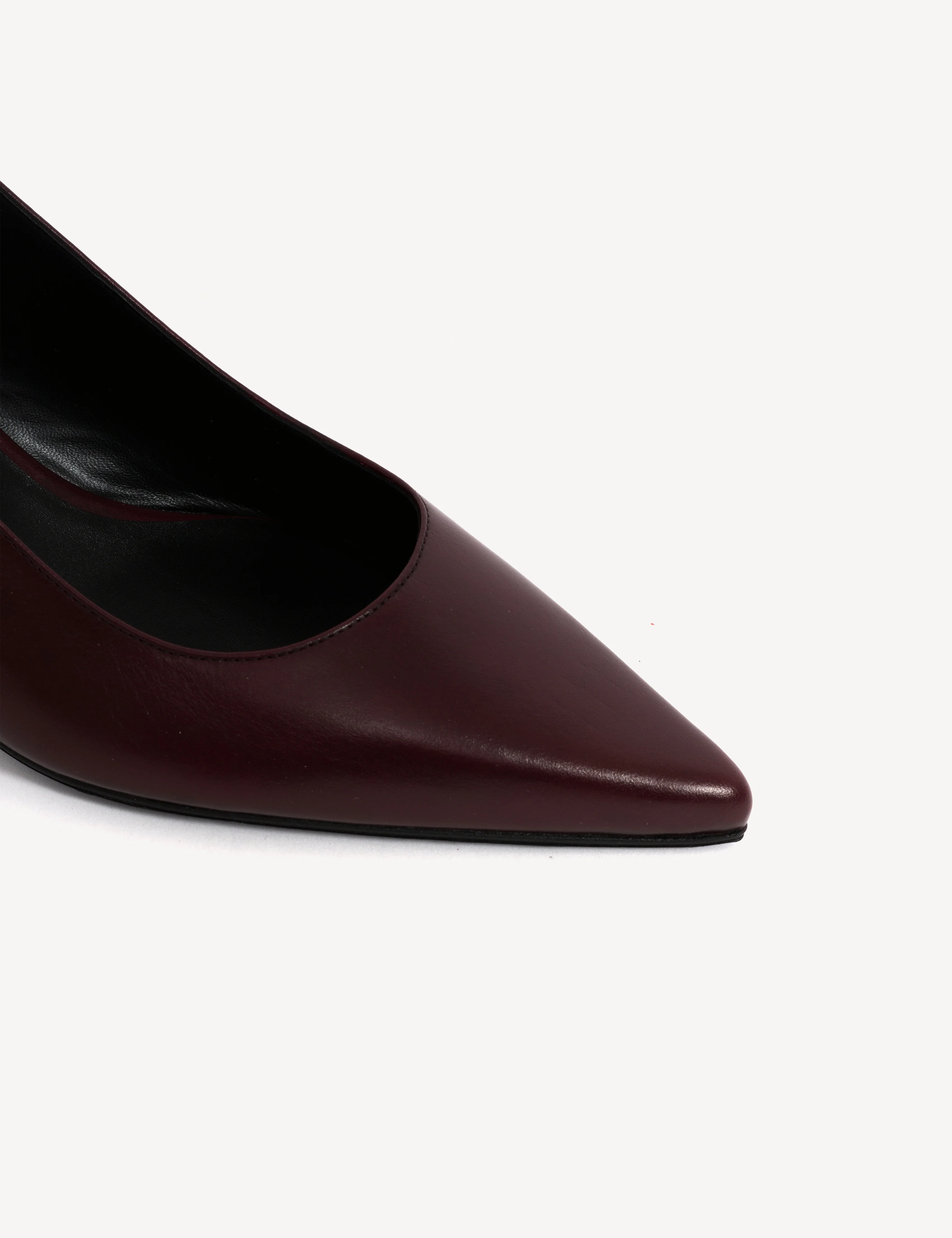 Liz Slingback Pump In Bordeaux Calfskin - Image 6