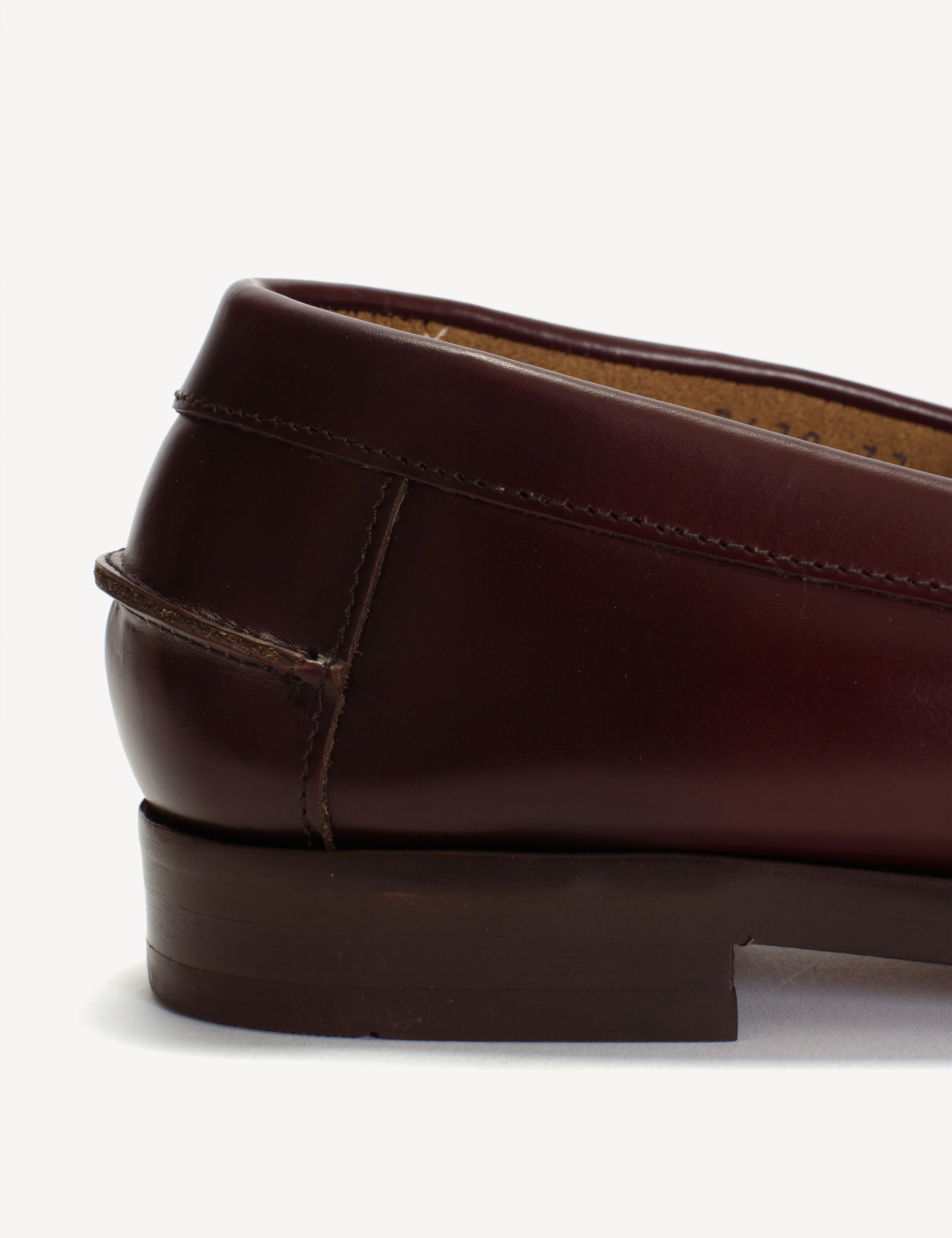 Moccasin Loafer With Fringes In Bordeaux Polido Leather - Image 6