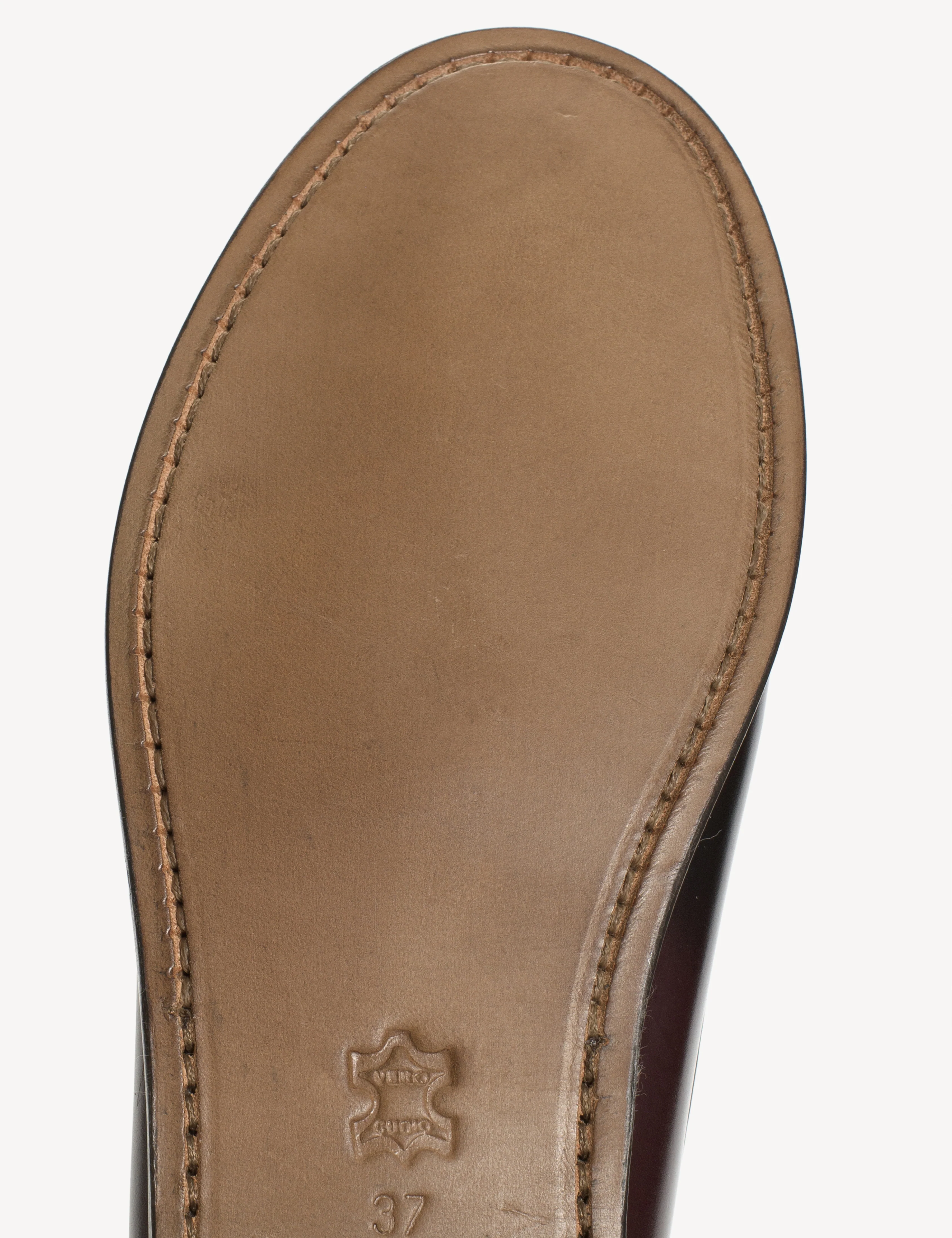 Moccasin Loafer With Fringes In Bordeaux Polido Leather - Image 7