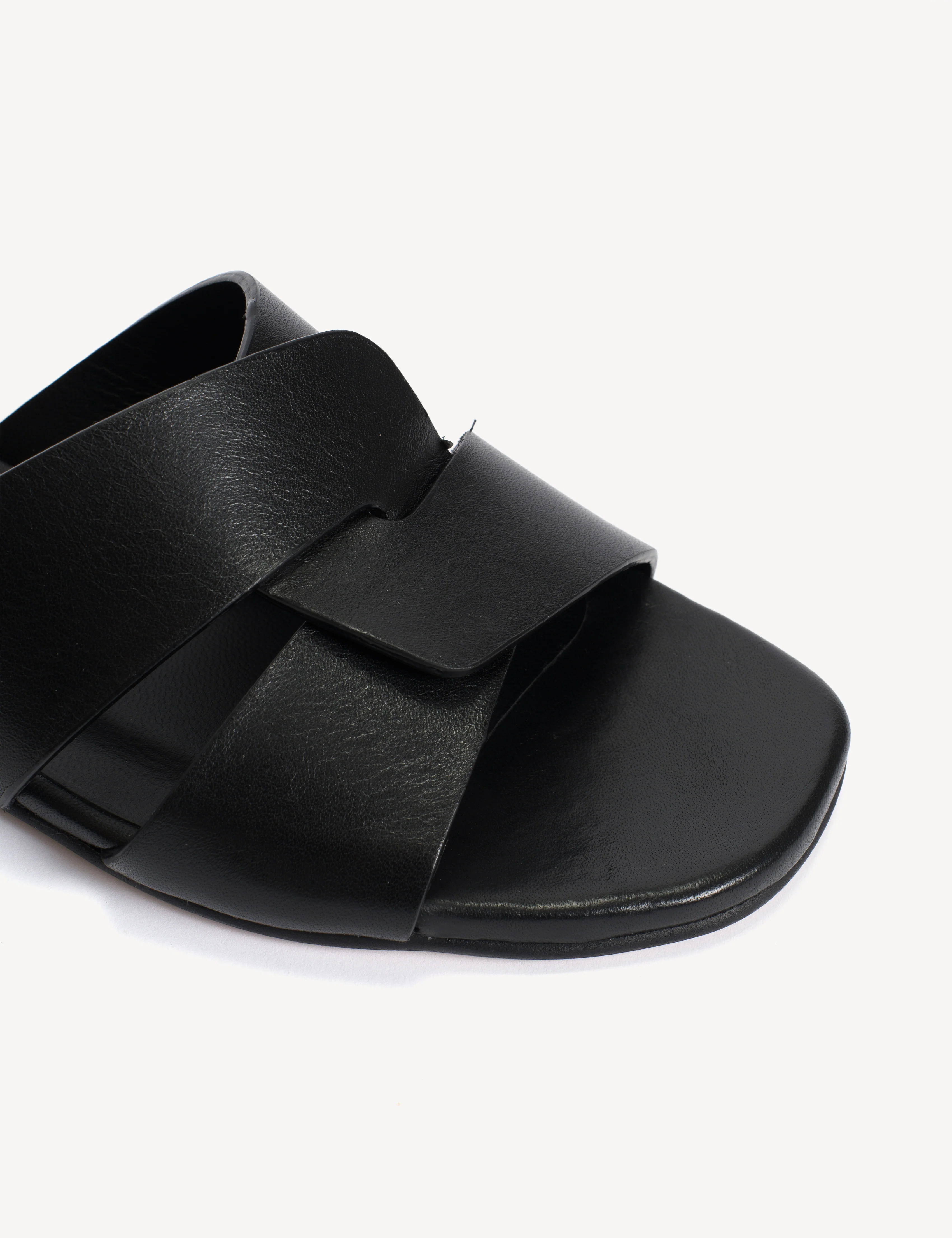 Lulu Mule In Black Calfskin - Image 5