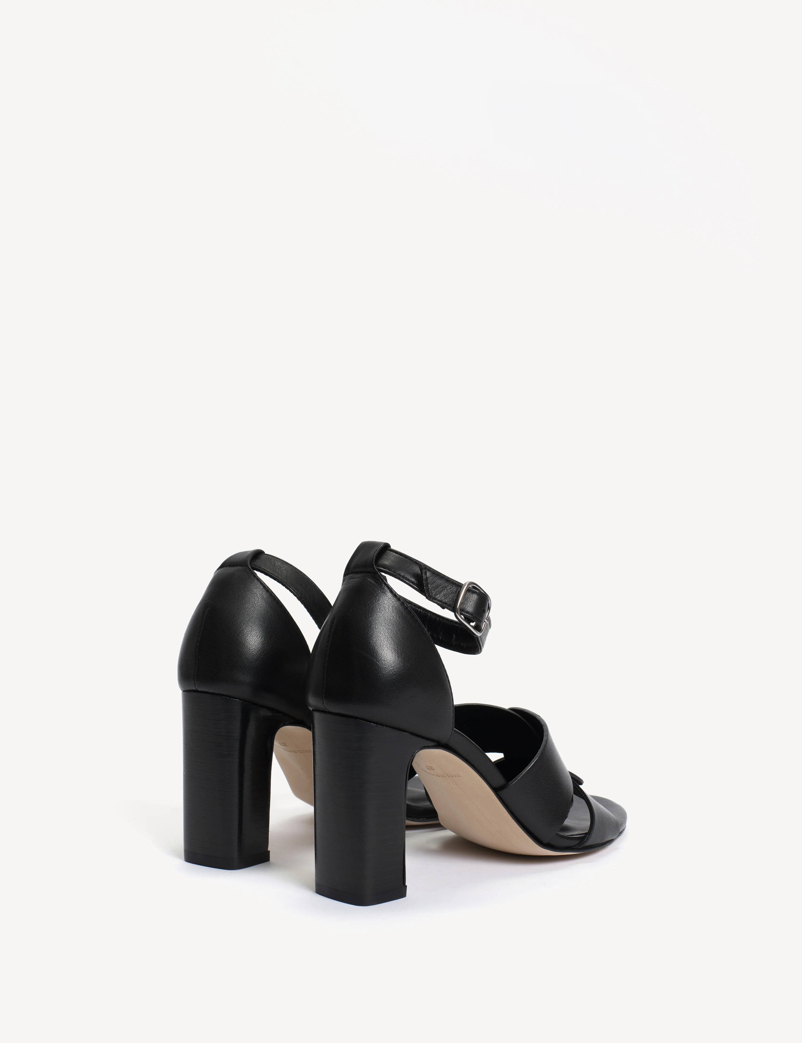 Lulu High Sandal In Black Calfskin - Image 3