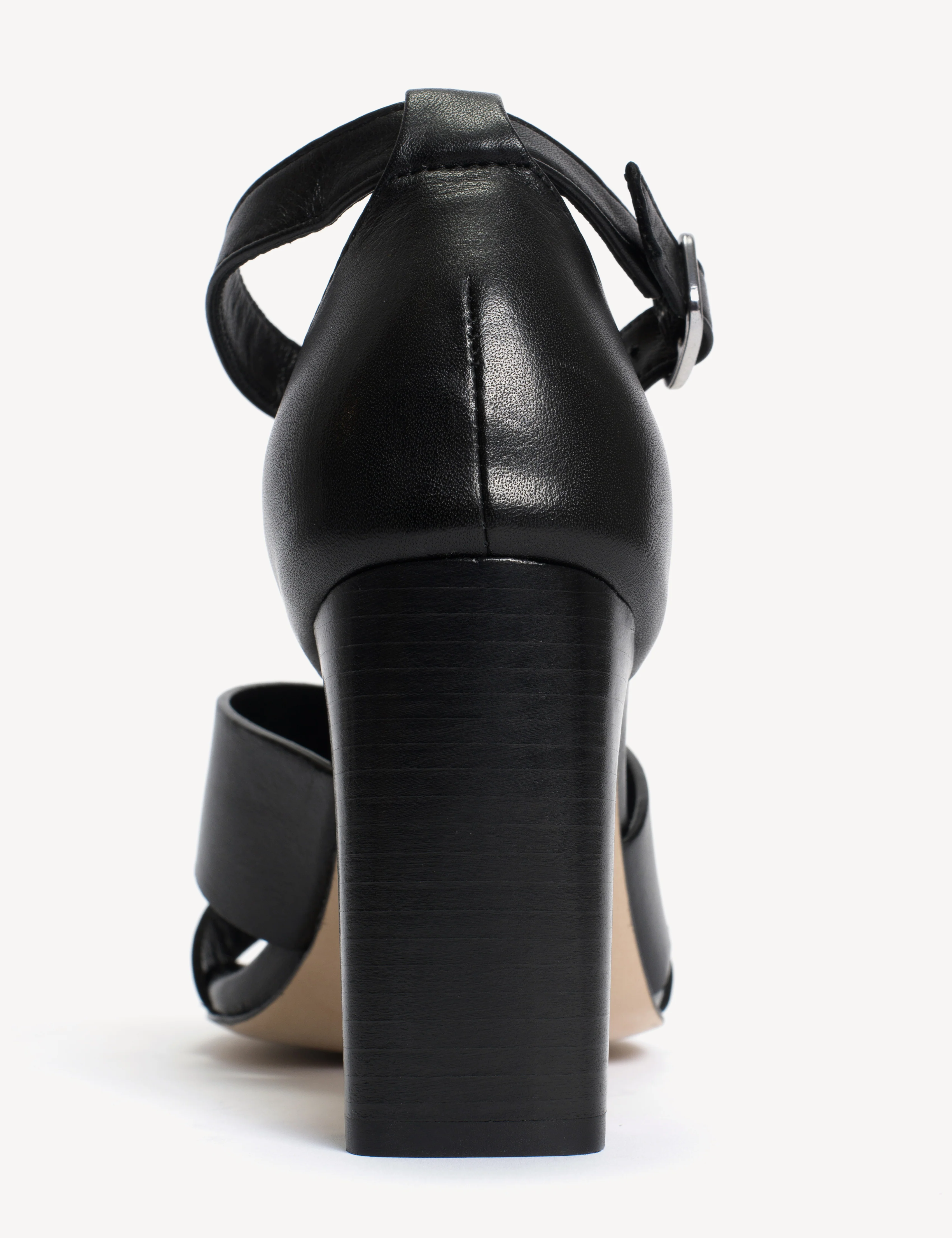 Lulu High Sandal In Black Calfskin - Image 5