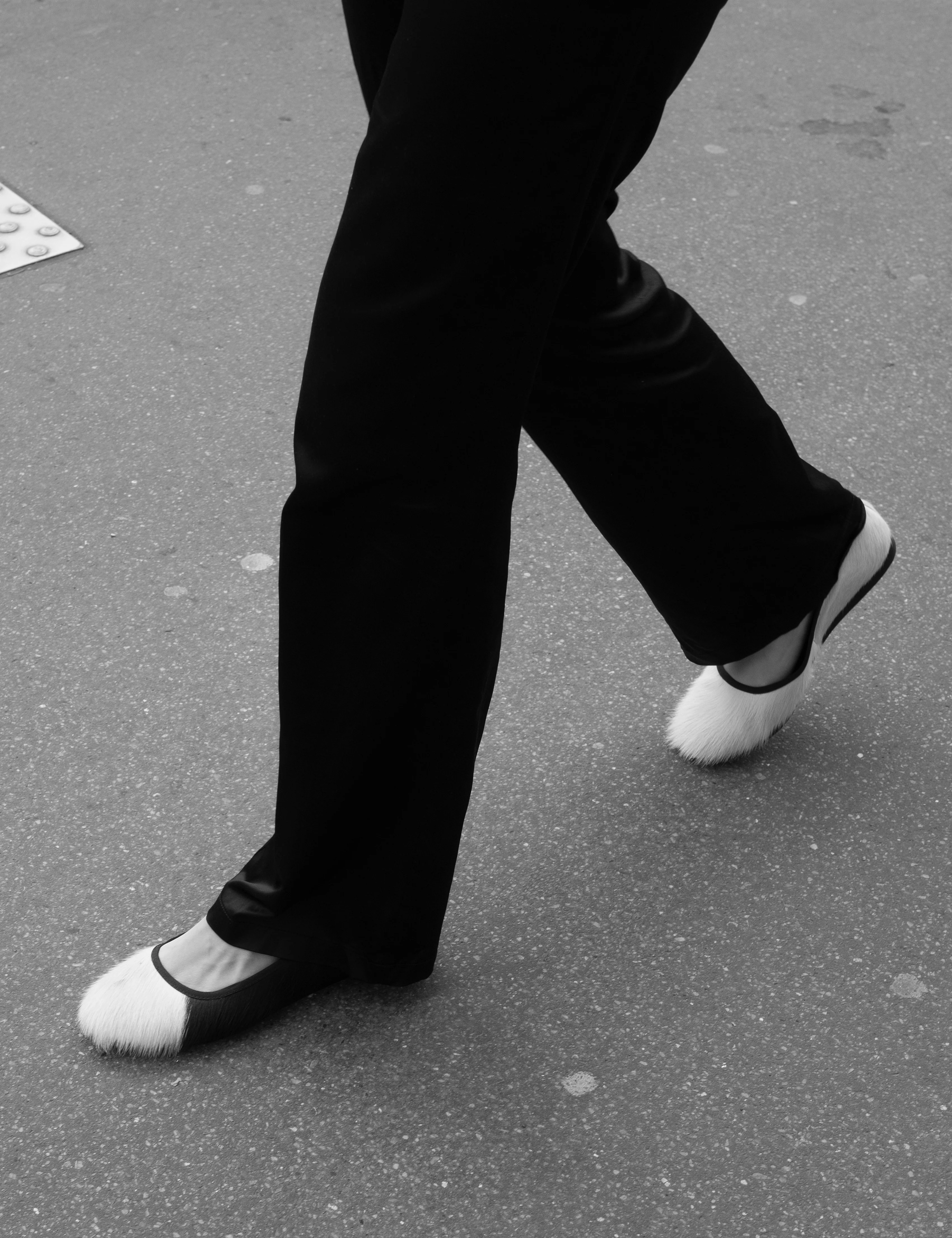 Mari Flats In Brown Shades Cow Fur - Image 3