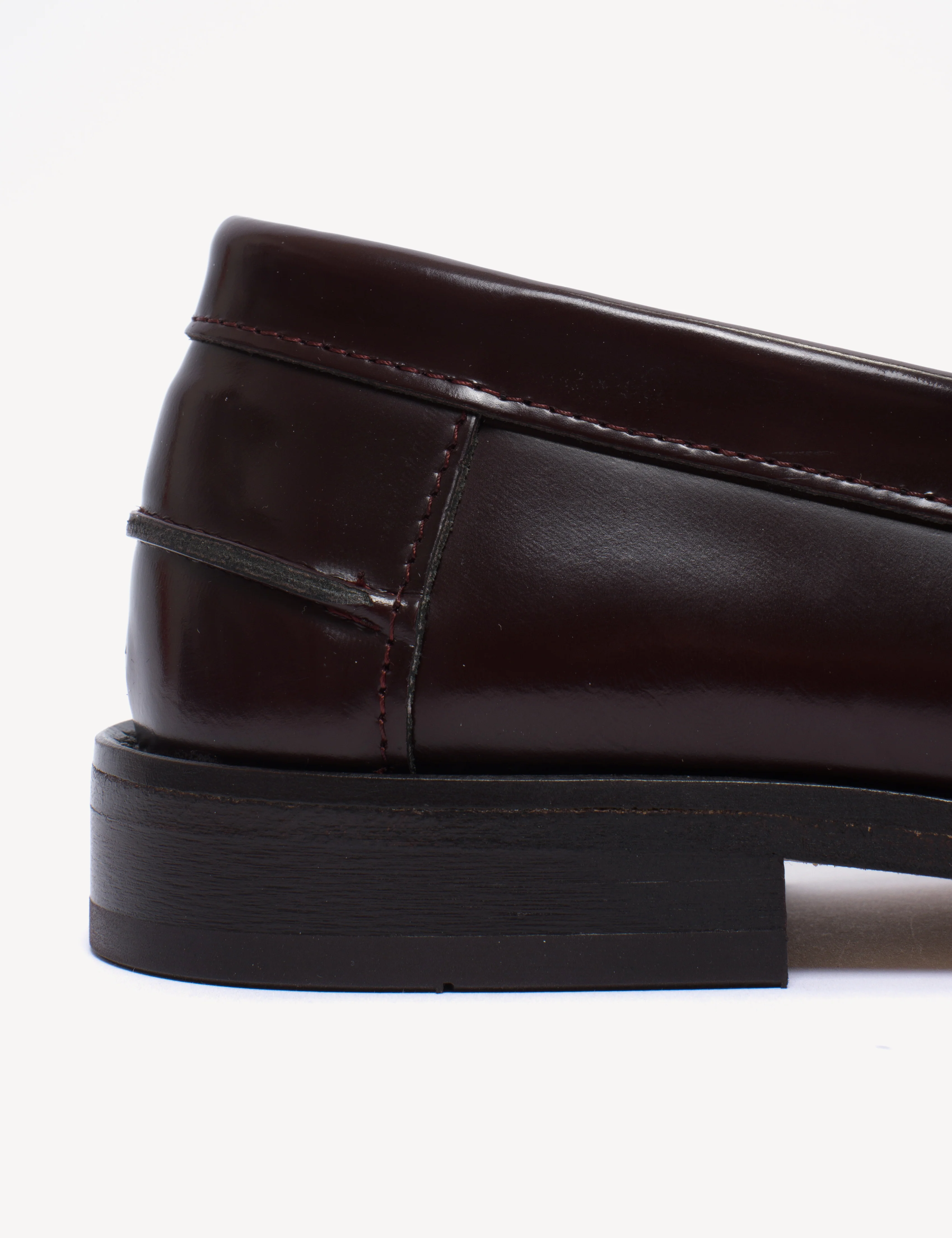 Moccasin T-Bar Loafer In Bordeaux Polido Leather - Image 6
