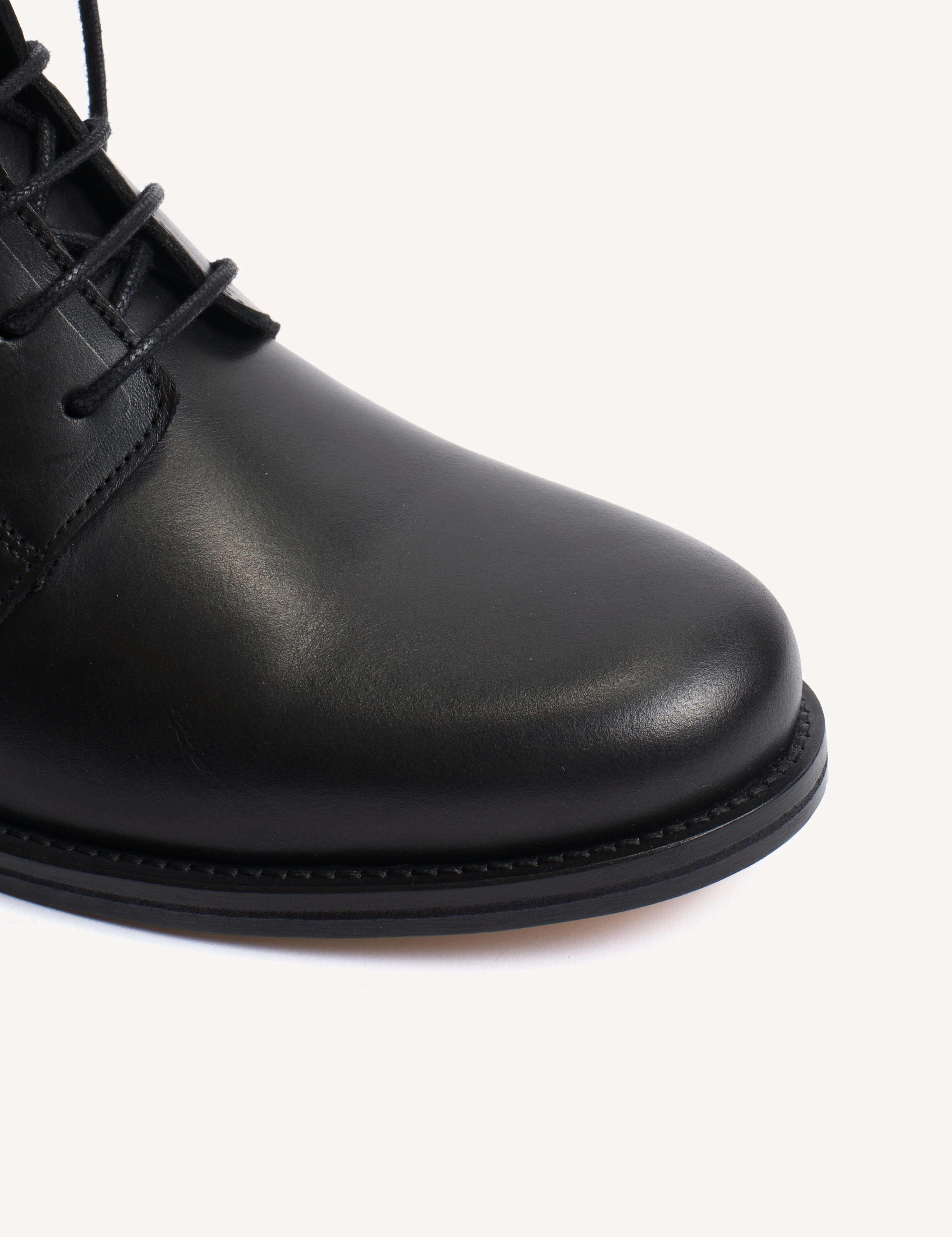 Nico Lace Up Boot In Black Calfskin - Image 5