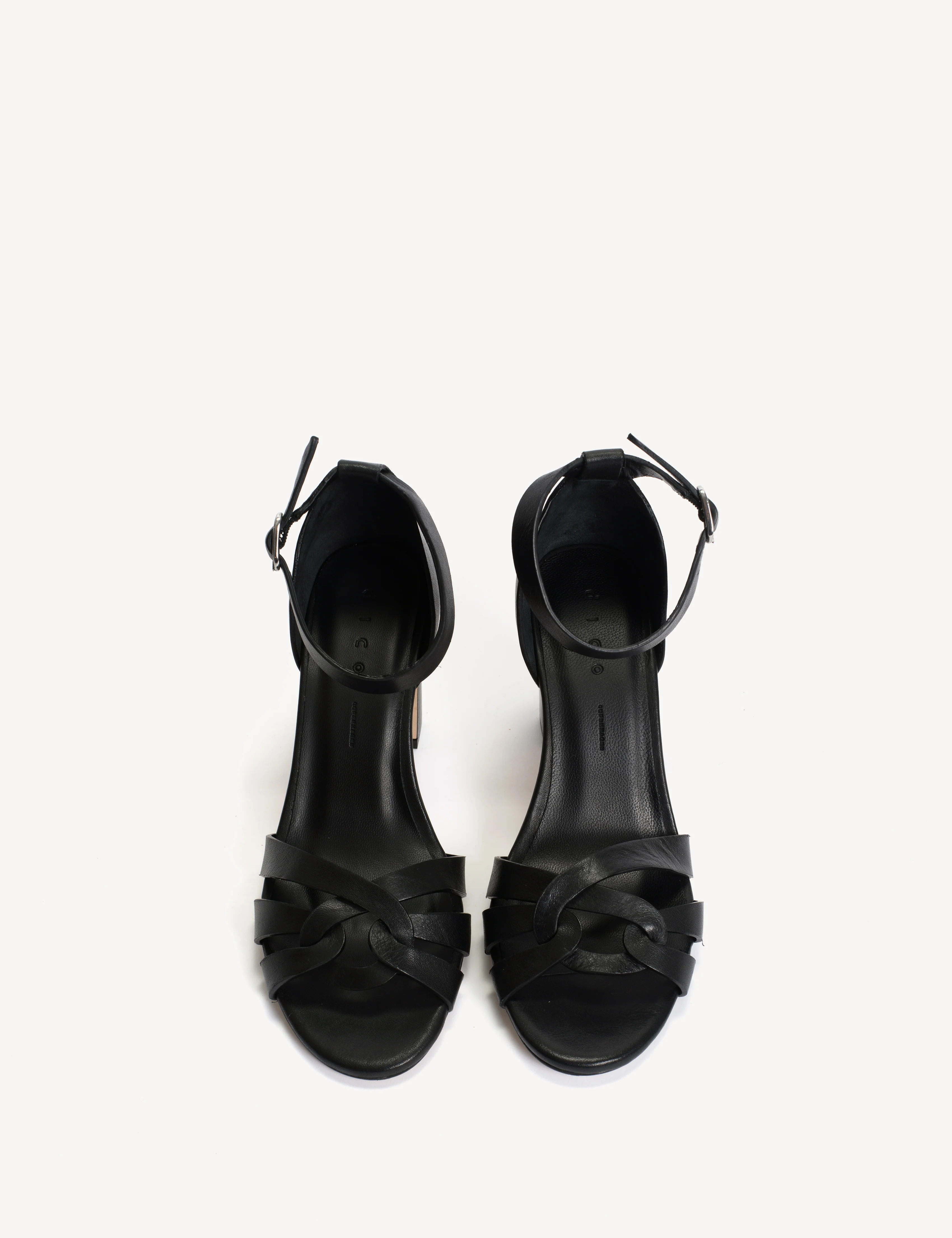 Sasha High Sandal In Black Calfskin - Image 4