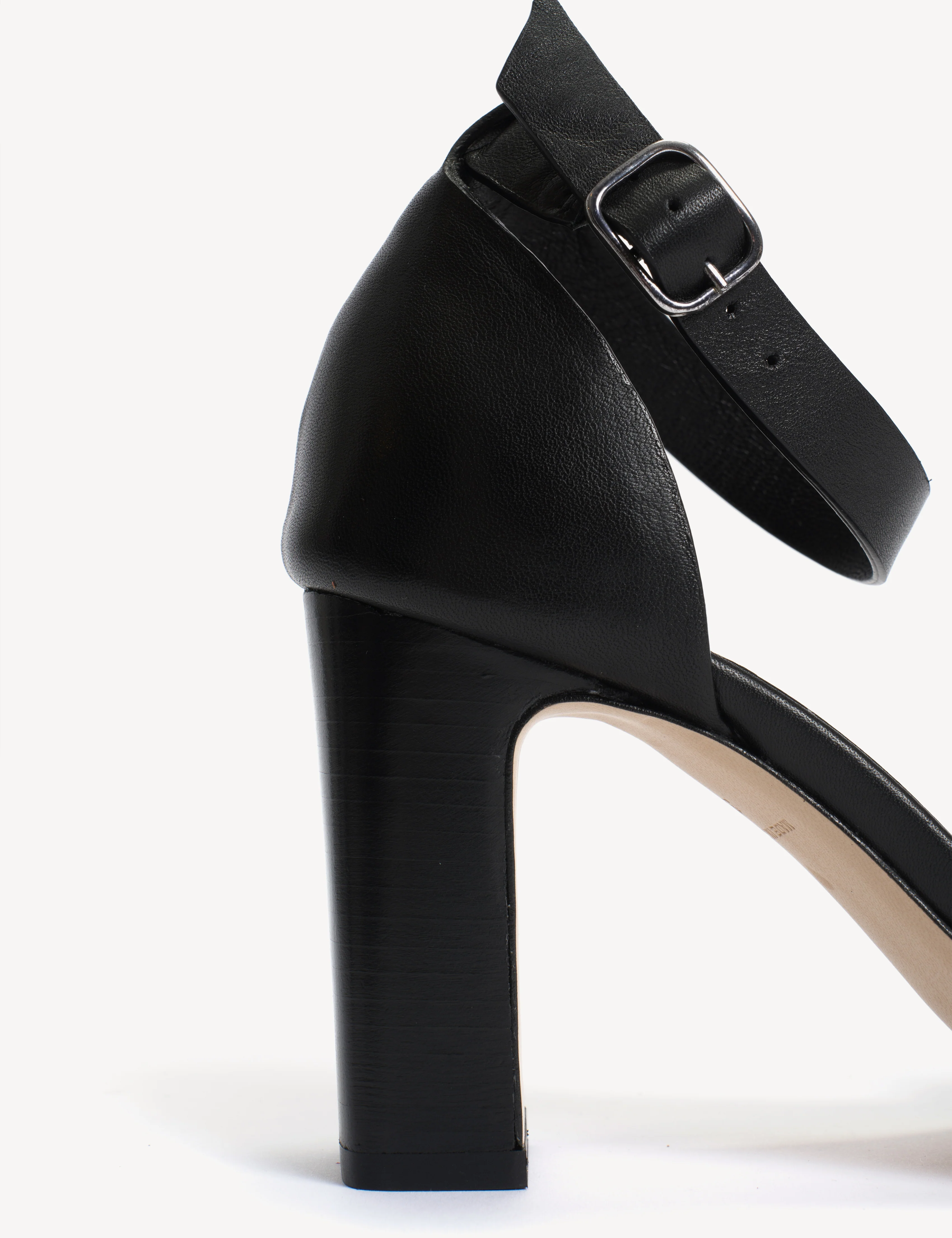 Sasha High Sandal In Black Calfskin - Image 7