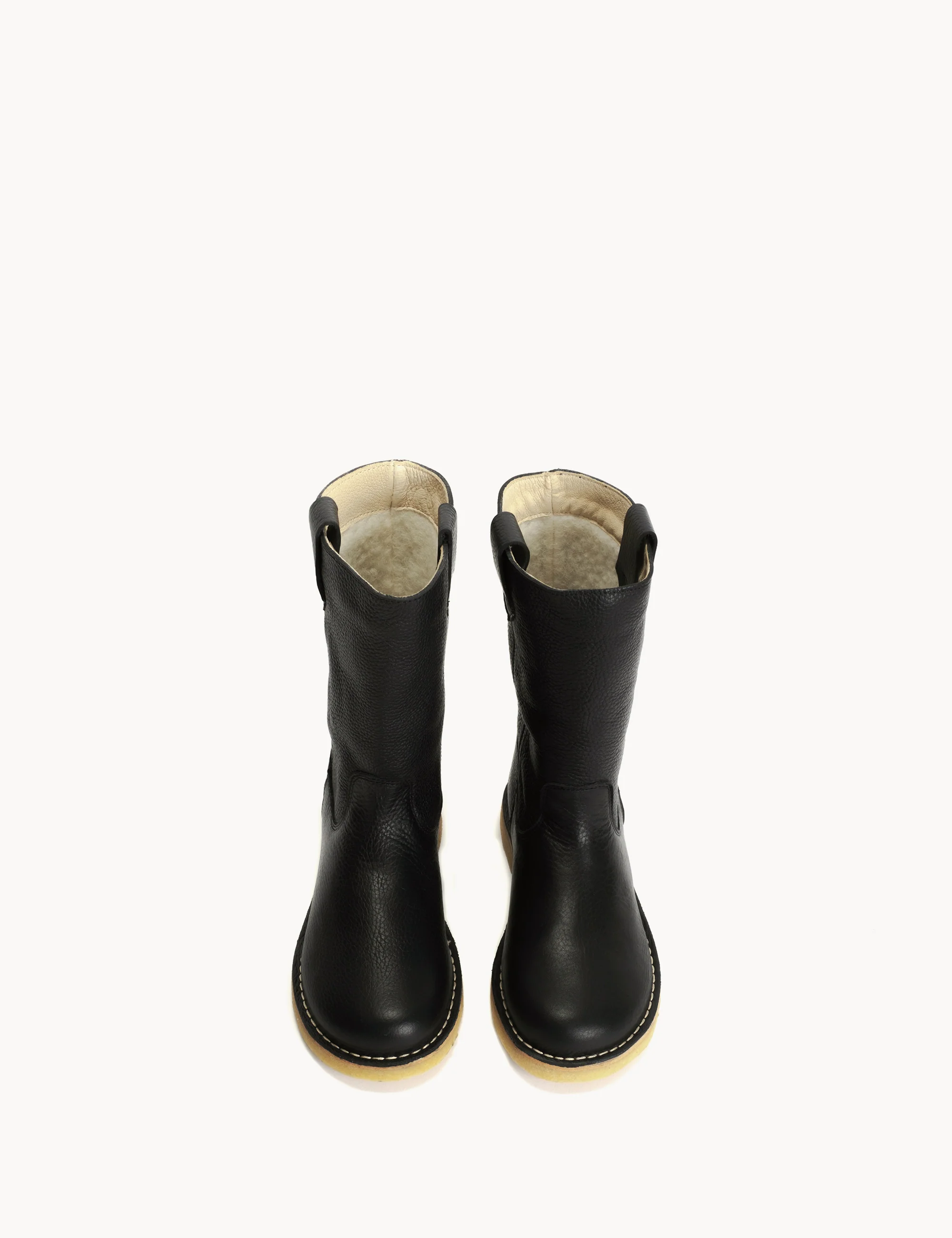 Surf Boot In Black Gravado Leather - Image 4